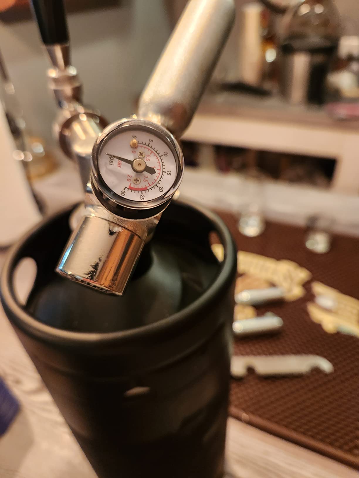 TMCRAFT 128oz Growler Tap System, Pressurized Stainless Steel Mini Keg with Cooler Jacket, Portable Home Dispenser System customer photo 1