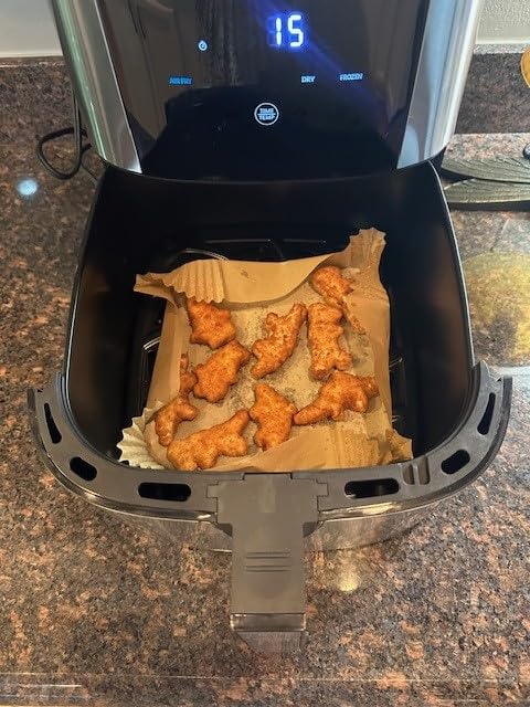 Chefman Air Fryer 8 Qt TurboFry 4-in-1 with 450°F Hi-Fry Option, XL Nonstick Dishwasher-Safe Basket, Stainless Steel customer photo 2