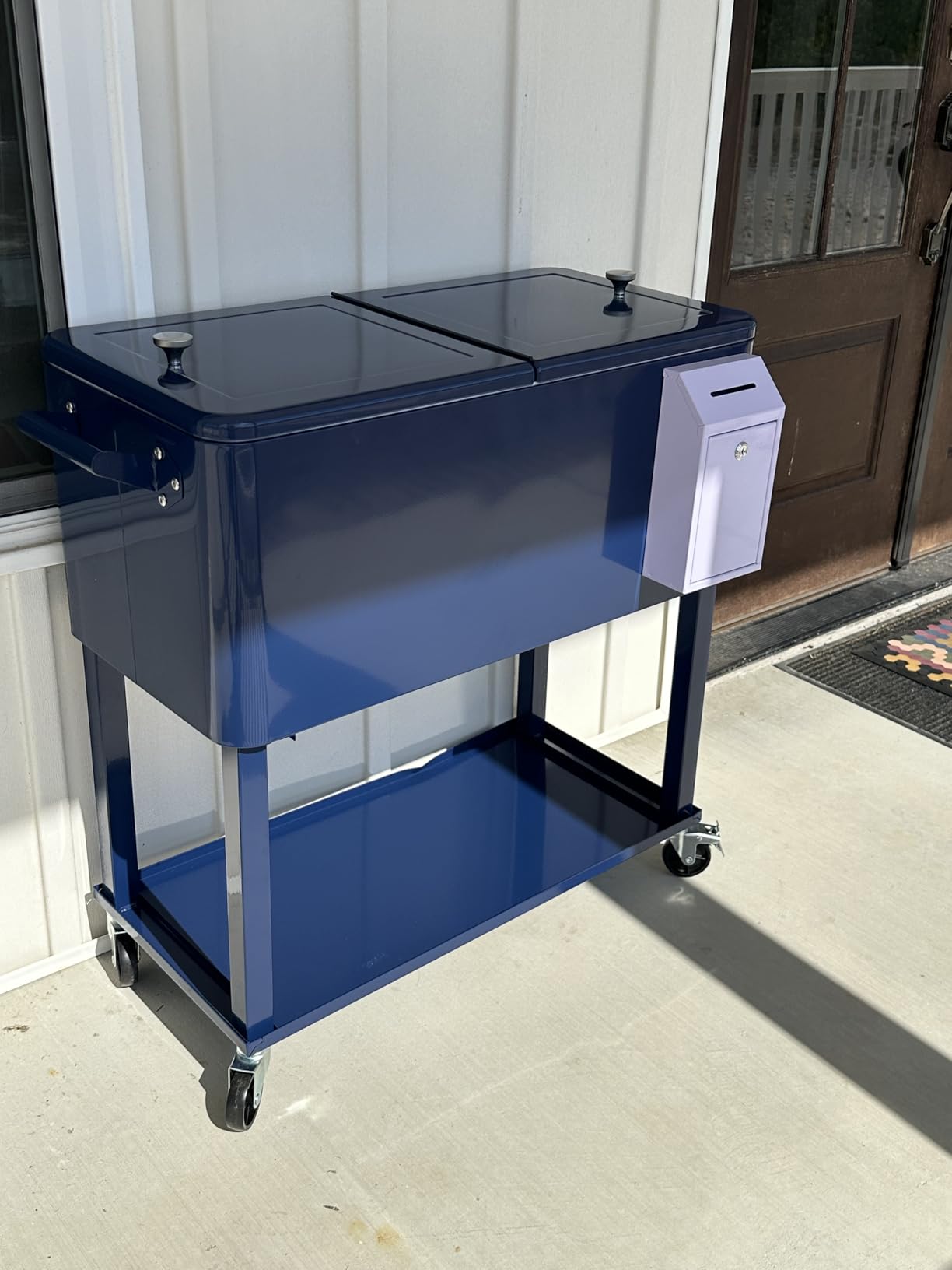 Best Choice Products 80-Quart Outdoor Steel Rolling Cooler Cart w/Ice Chest, Bottle Opener, Catch Tray, Drain Plug, Locking Wheels customer photo 1