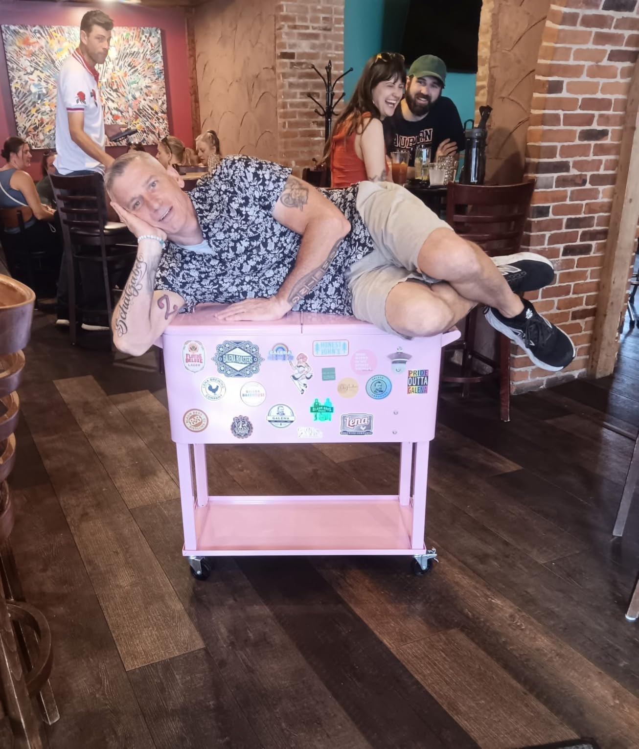 Best Choice Products 80-Quart Outdoor Steel Rolling Cooler Cart w/Ice Chest, Bottle Opener, Catch Tray, Drain Plug, Locking Wheels customer photo 2