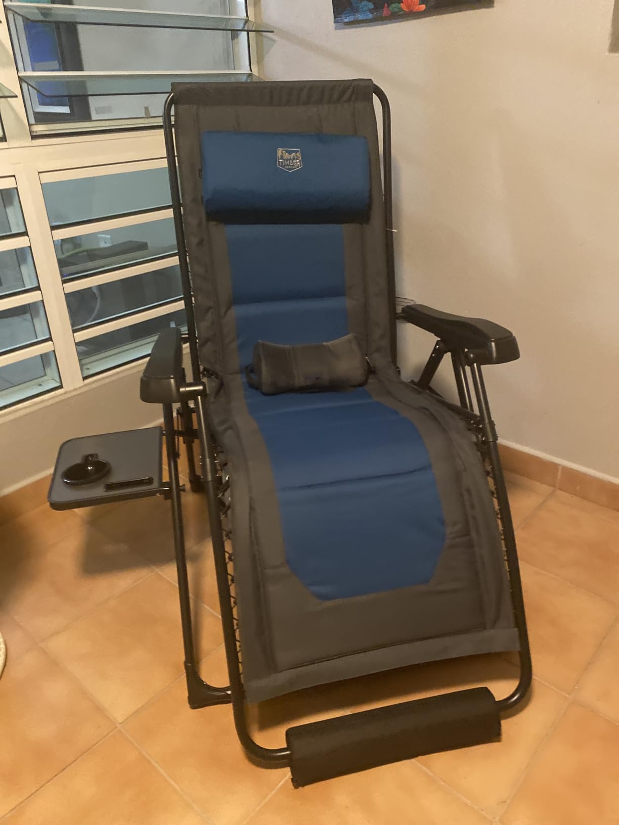 Timber Ridge Zero Gravity Chair Oversized Recliner 350lbs Capacity Patio Lounge Chair Padded Lawn Chair with Headrest XXL for Outdoor, Camping, Patio, Lawn customer photo 1