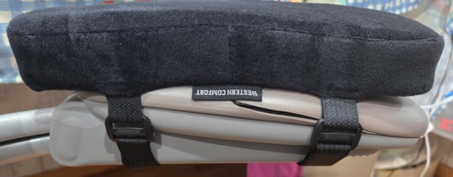 WESTERN COMFORT Thick Armrest Pads - Memory Foam Office Chair Arm Pads - Arm Rest for Desk Chair & Gaming Chair Armrest Pads - Chair Arm Covers - Elbow Support customer photo 2