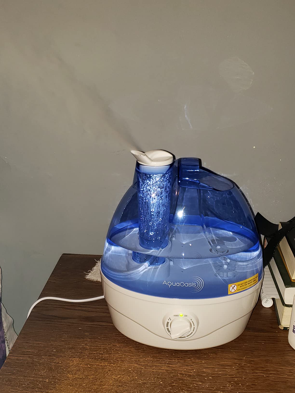 AquaOasis Cool Mist Humidifier (2.2L Water Tank) Quiet Ultrasonic Humidifiers for Bedroom & Large room - Adjustable -360 Rotation Nozzle, Auto-Shut Off, Humidifiers for Babies Nursery & Whole House customer photo 2