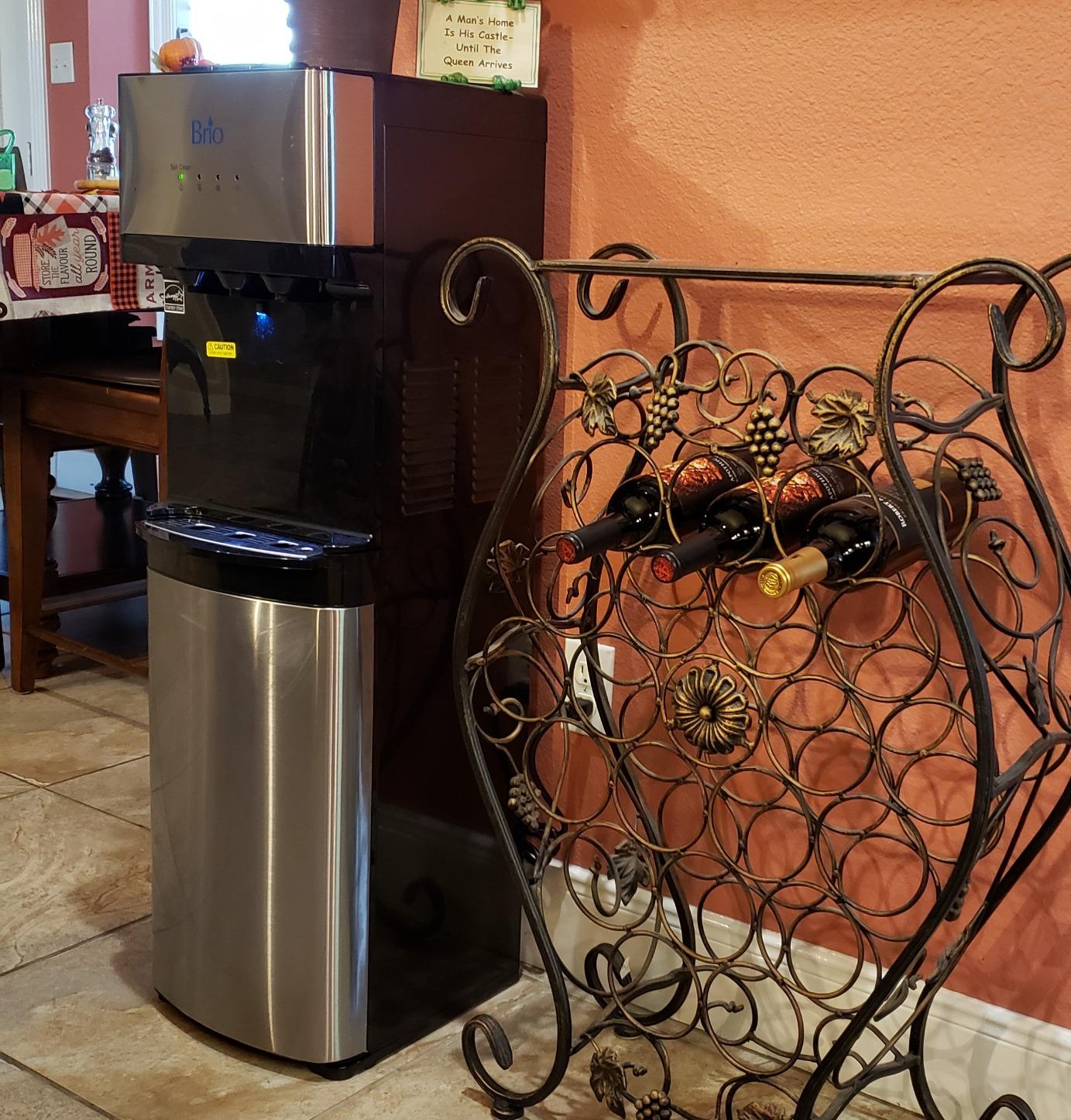 Brio Self Cleaning Bottom Loading Water Cooler Water Dispenser - Black Stainless Steel - 3 Temperature Settings - Hot, Room & Cold Water customer photo 1