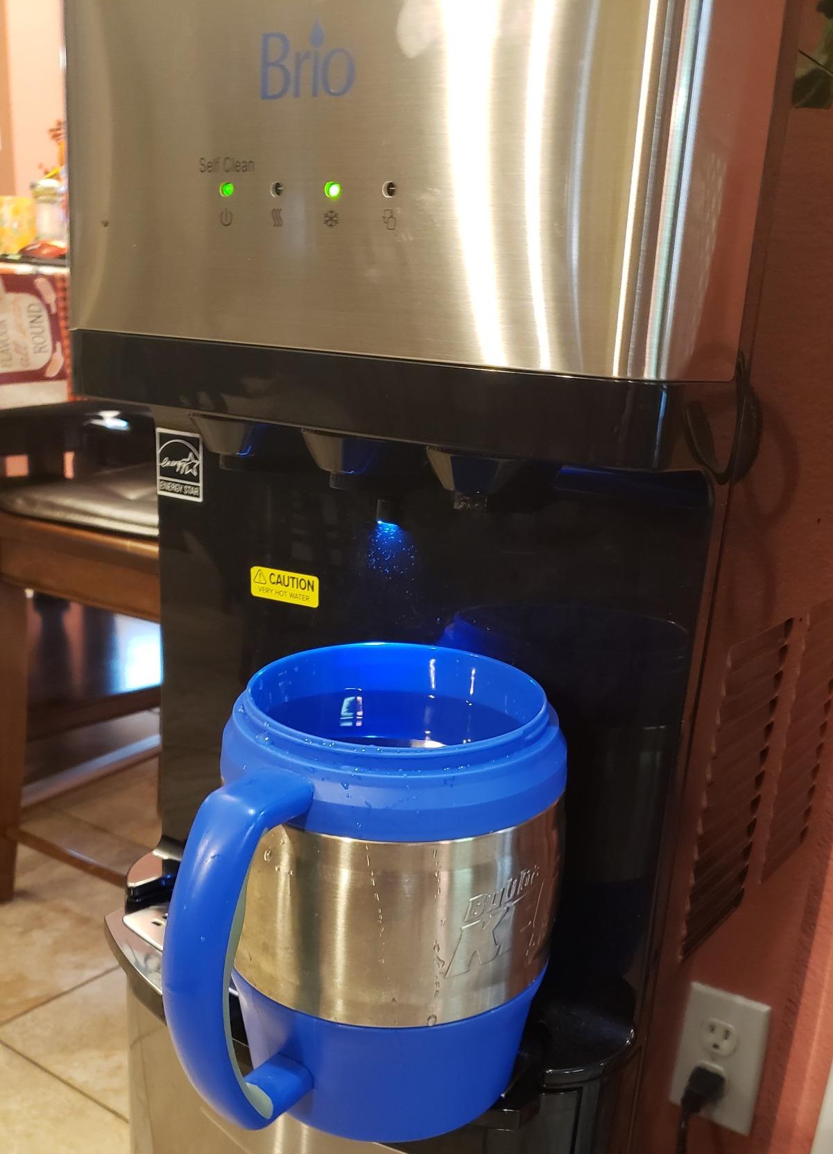 Brio Self Cleaning Bottom Loading Water Cooler Water Dispenser - Black Stainless Steel - 3 Temperature Settings - Hot, Room & Cold Water customer photo 2