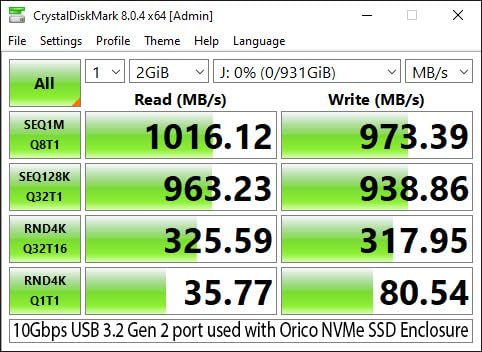 ORICO M.2 NVMe SSD Enclosure, USB 3.1 Gen 2 (10 Gbps) PCIe External Adapter NVMe Case for 2230/2242/2260/2280 M.2 SSD up to 8TB, UASP Supported - M2PV customer photo 1