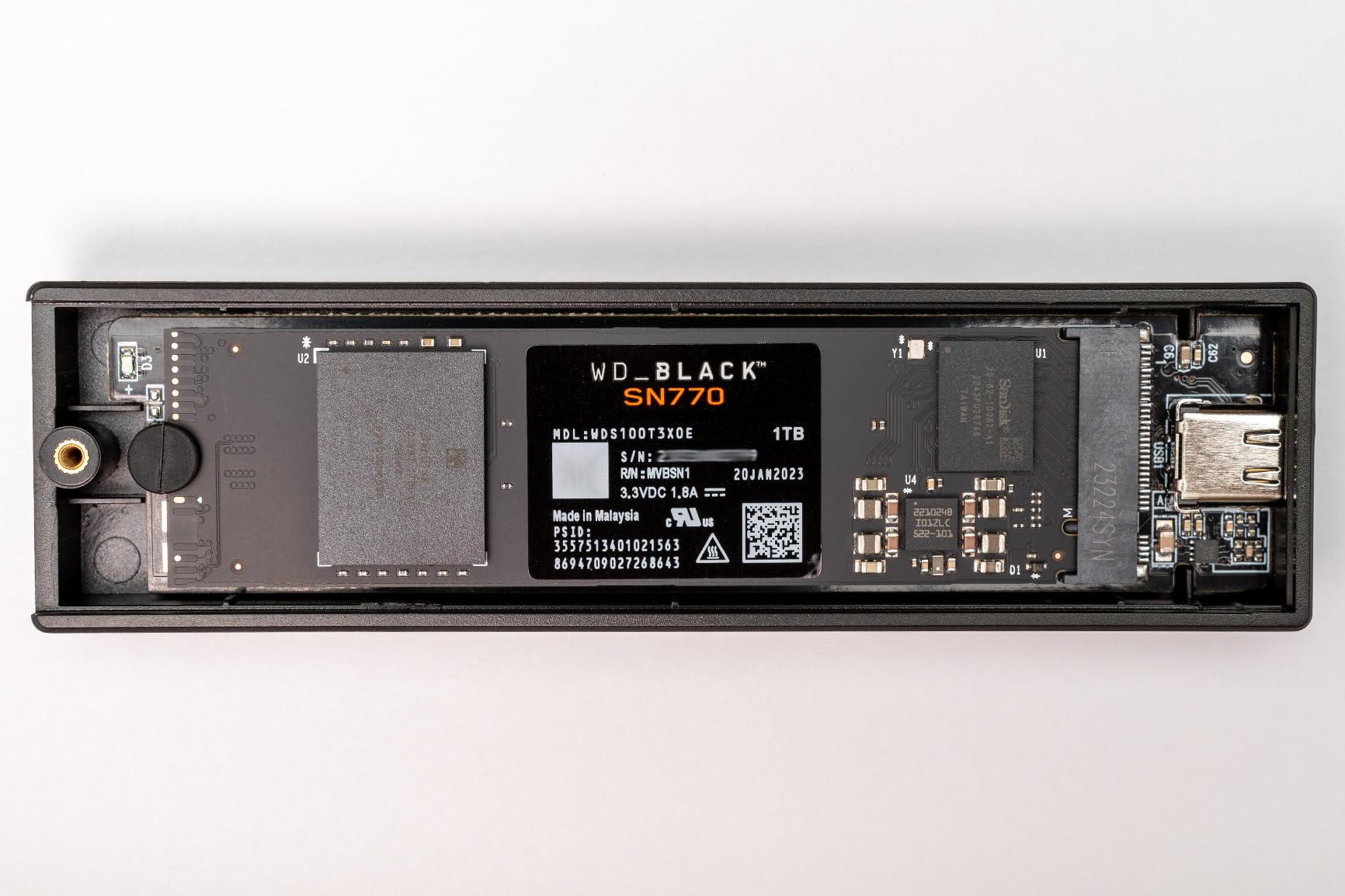 ORICO M.2 NVMe SSD Enclosure, USB 3.1 Gen 2 (10 Gbps) PCIe External Adapter NVMe Case for 2230/2242/2260/2280 M.2 SSD up to 8TB, UASP Supported - M2PV customer photo 2