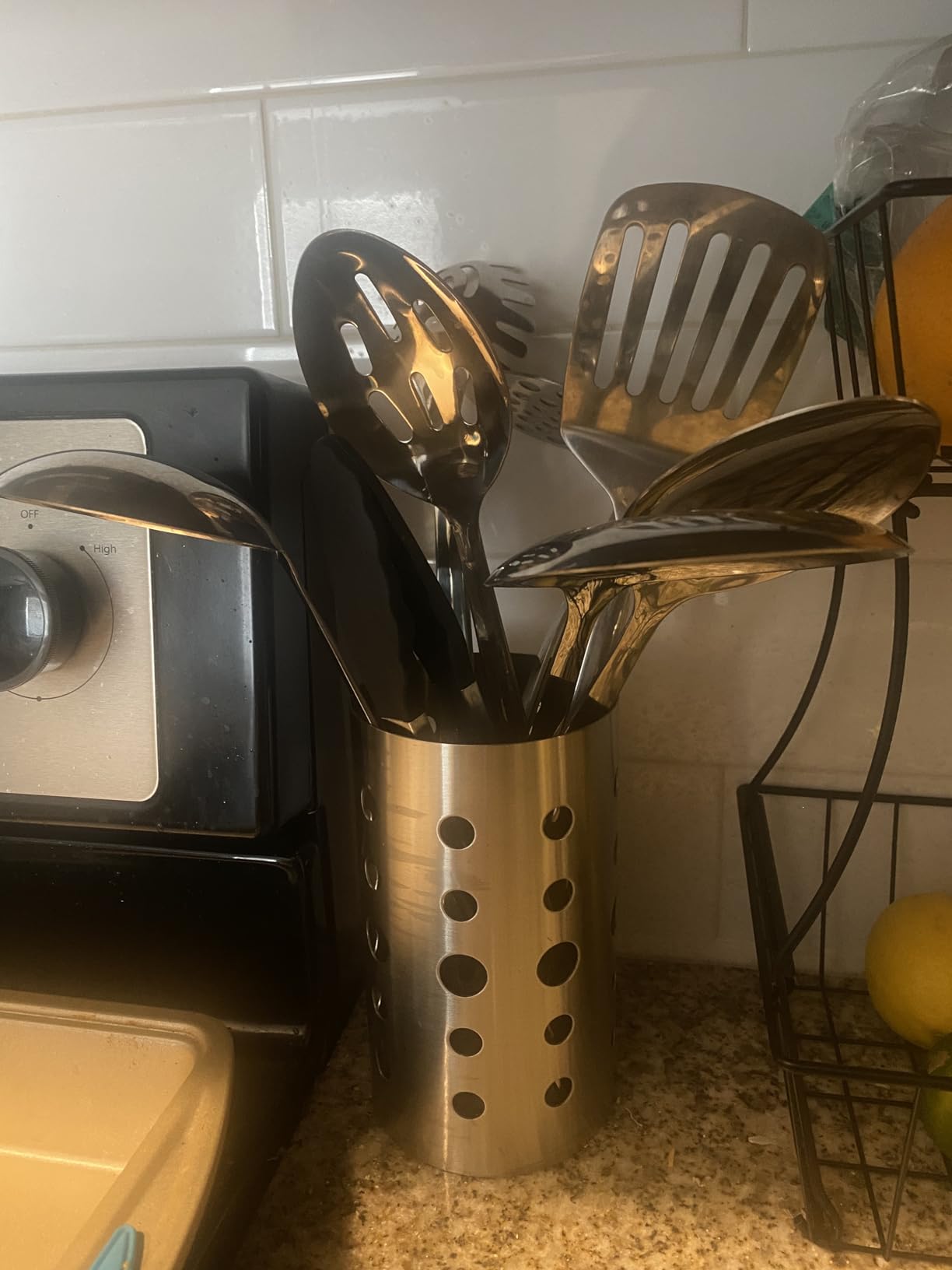 Stainless Steel Cooking Utensils Set, Berglander 13 Pieces Kitchen Utensils Set, Kitchen Tools Set With Utensil Holder Non-Stick And Heat Resistant, Dishwasher Safe, Easy to Clean (13 Packs) customer photo 2