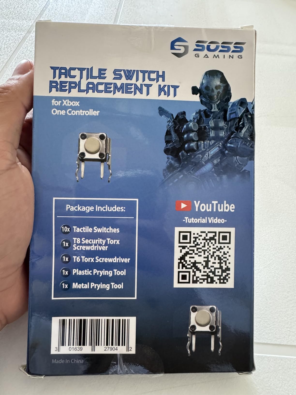 SOSS GAMING® 2023 Tactile Switch Repair Kit for Xbox One Controllers Base Model, S, Elite Series 1, Elite Series 2 - RB LB Bumper Button Repair & Fix (10 Pack) customer photo 1