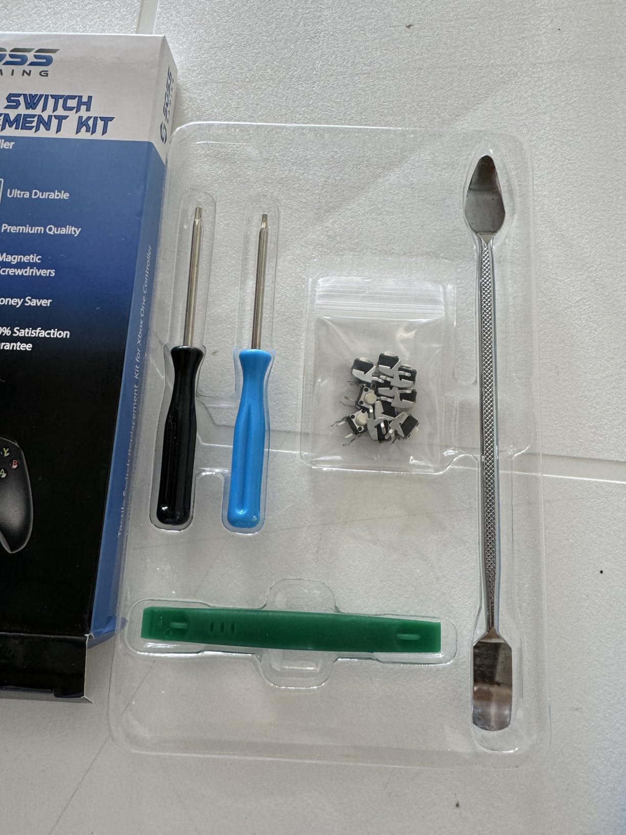 SOSS GAMING® 2023 Tactile Switch Repair Kit for Xbox One Controllers Base Model, S, Elite Series 1, Elite Series 2 - RB LB Bumper Button Repair & Fix (10 Pack) customer photo 2