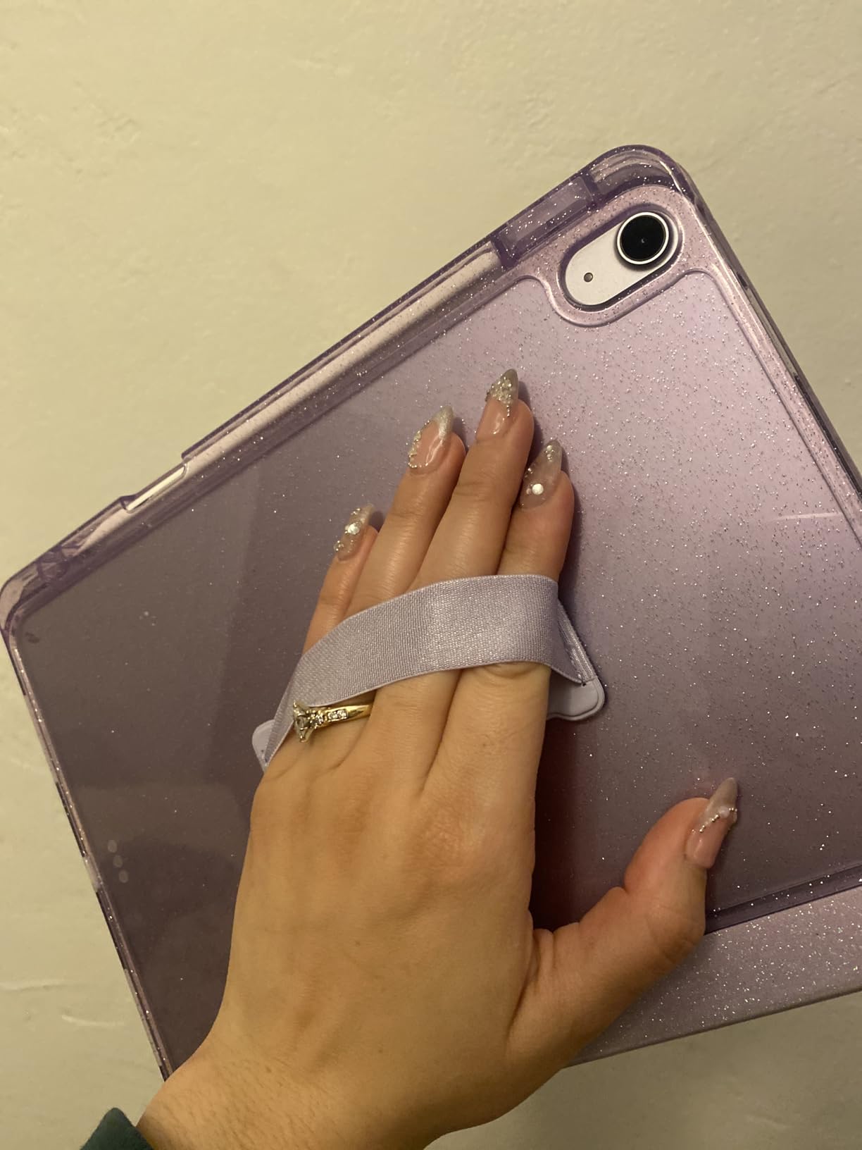 Hand Holder Strap for ipad, Tablet Hand Holder Strap, Universal Handle Grip for iPad Kindle, Mini Tablets and Cases (Black) customer photo 1