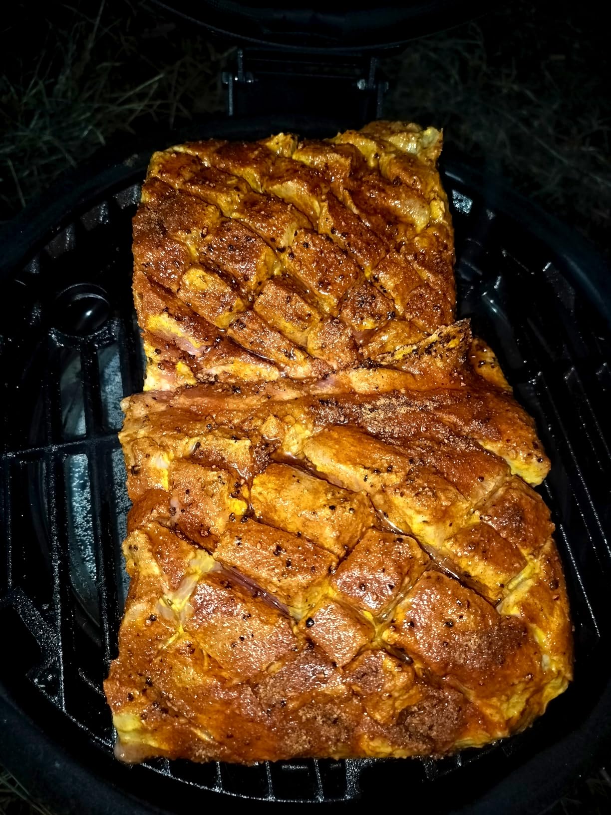 Char-Griller AKORN Jr. Portable Kamado Charcoal Grill and Smoker with Cast Iron Grates and Locking Lid with 155 Cooking Square Inches in Ash customer photo 1