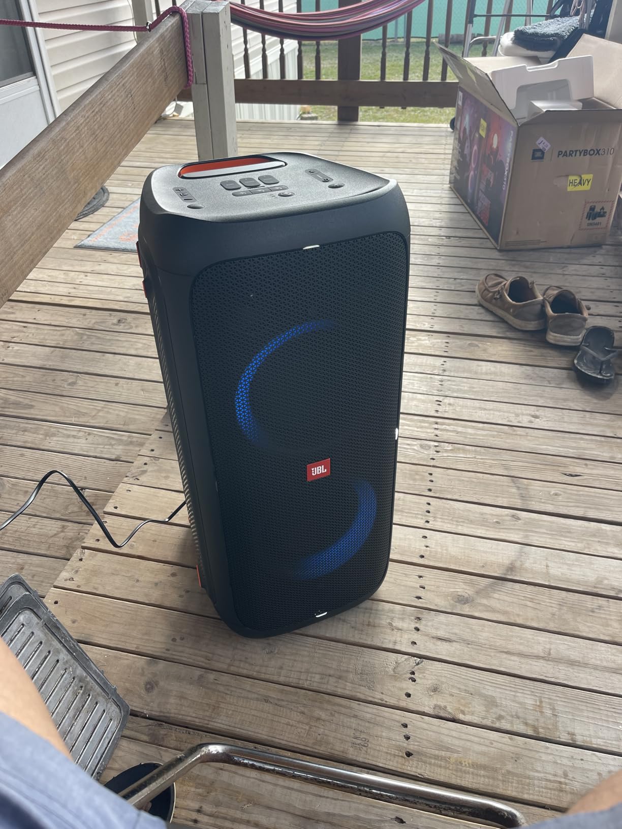 Partybox 310 - Portable Party Speaker with Long Lasting Battery, Powerful JBL Sound and Exciting Light Show,Black customer photo 2