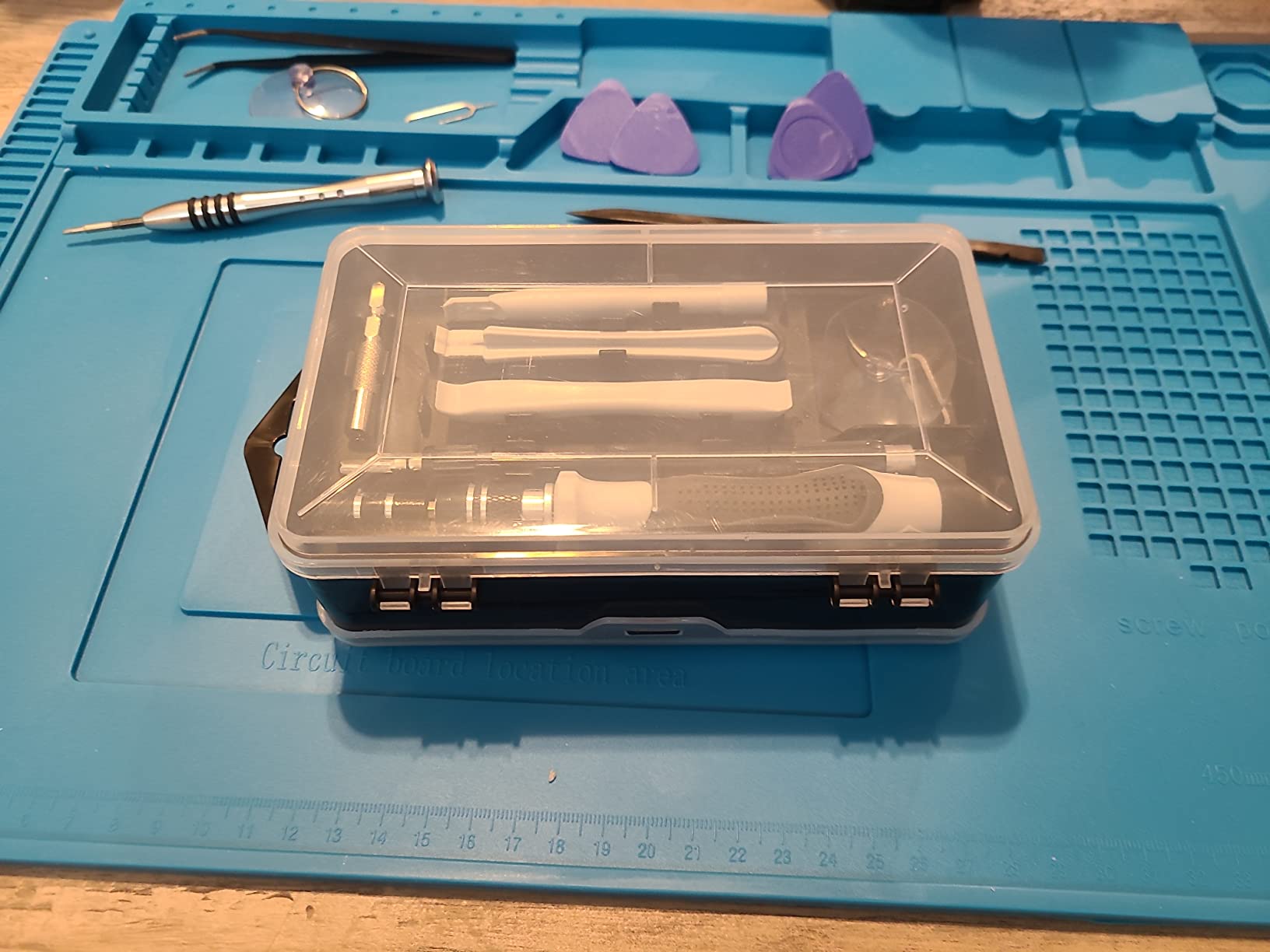 Precision Screwdriver Set, Electronics Repair Tool Kit with Anti Static Mat, ESD Wristband,Fast Home Multi-types Drivers for Phone, Computer, Laptop customer photo 2