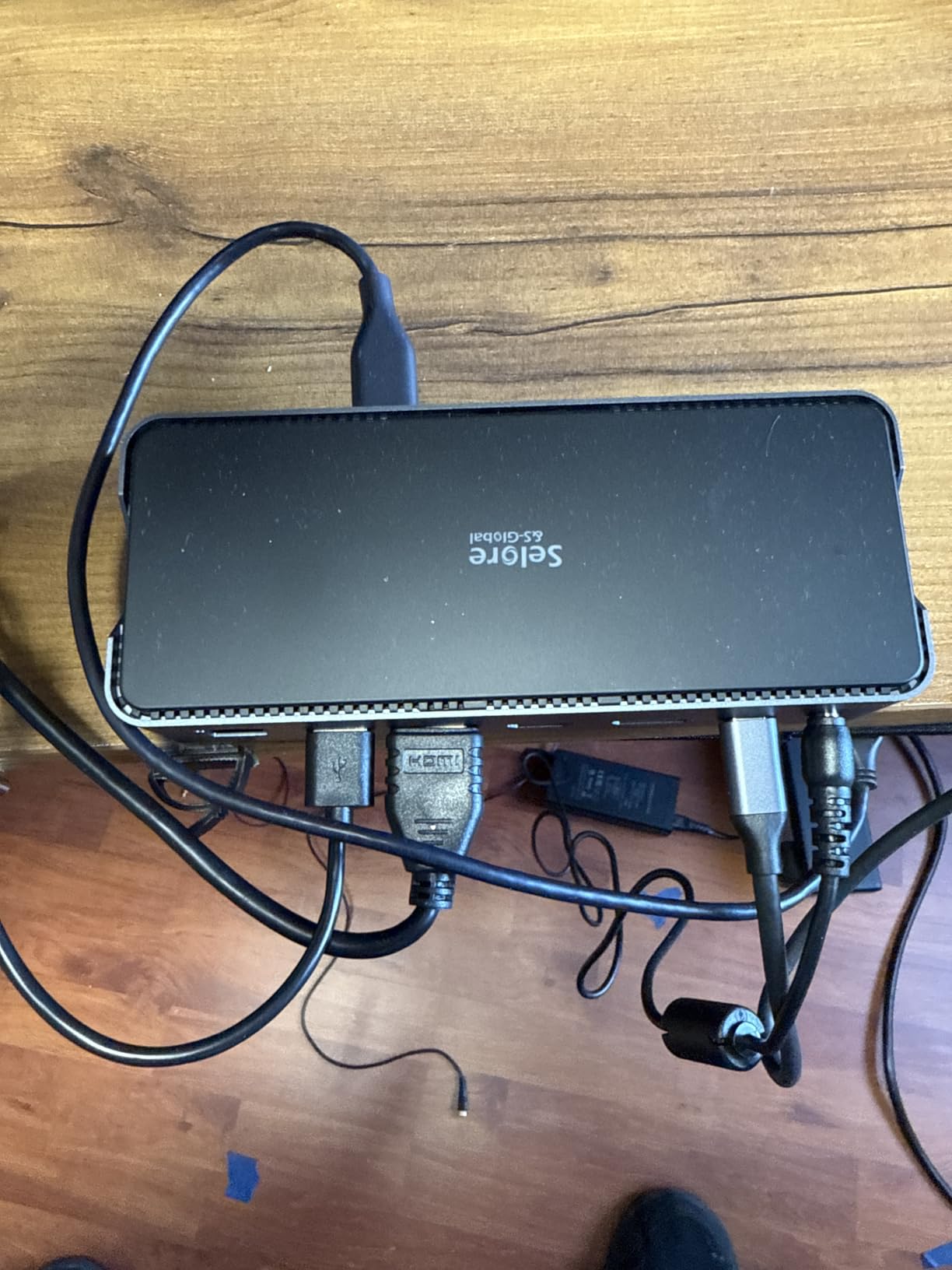 USB C Docking Station 3 Monitors Laptop Dock Dual Monitor with 2 HDMI DisplayPort 4K@144Hz,USB A 2.0/3.0,USB C 3.1 10Gbps&30W Output,Ethernet,microSD&SD,Audio&Mic,150W DC Power for Dell/Lenovo/HP customer photo 1