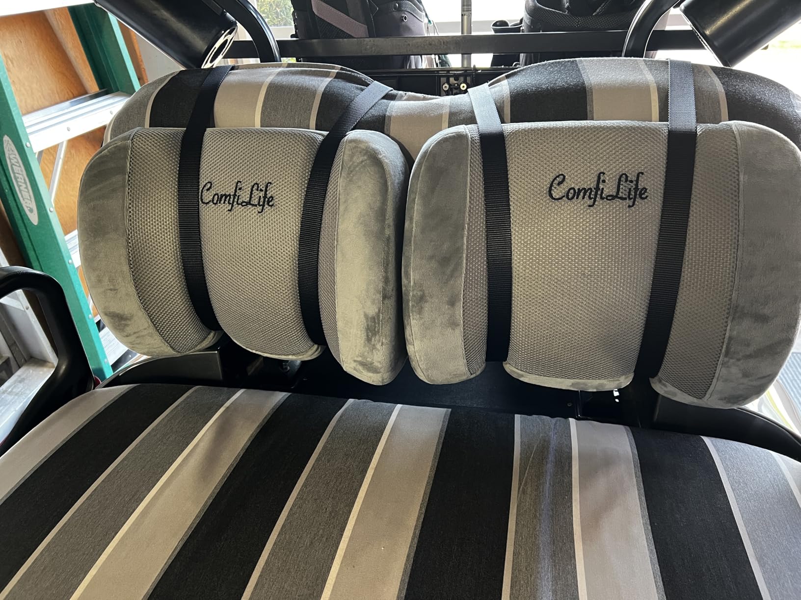 ComfiLife Lumbar Support Back Pillow Office Chair and Car Seat Cushion - Memory Foam with Adjustable Strap and Breathable 3D Mesh customer photo 2