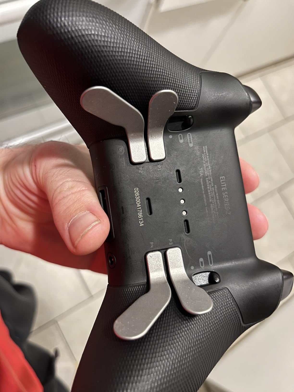 eXtremeRate Elite Controller Paddles, Interchangeable Paddles for Xbox Elite Series 2 & 1, Replacement Parts Accessories Metal Stainless Steel Paddles for Xbox Elite Series 2 Core Controller - Black customer photo 1