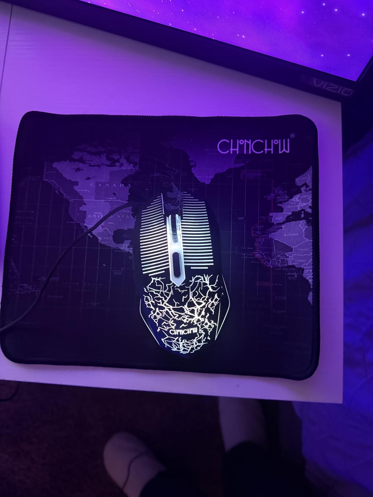 Gaming LED Keyboard Mouse Headset and Mousepad Bundle, CHONCHOW Wired Rainbow LED Light Up Gaming Keyboard Mouse Headset, Value 4 in 1 Game Set for Xbox PS4 PS5 PC Laptop Gamer customer photo 1