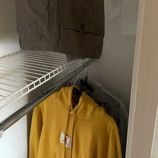 Rubbermaid Configurations Custom Closet Kit 6-10 Ft. Adjustable Metal Wire Shelving White Finish Expandable Organization System Hardware Included for Home Closet/Pantry/Laundry/Mudroom customer photo 2