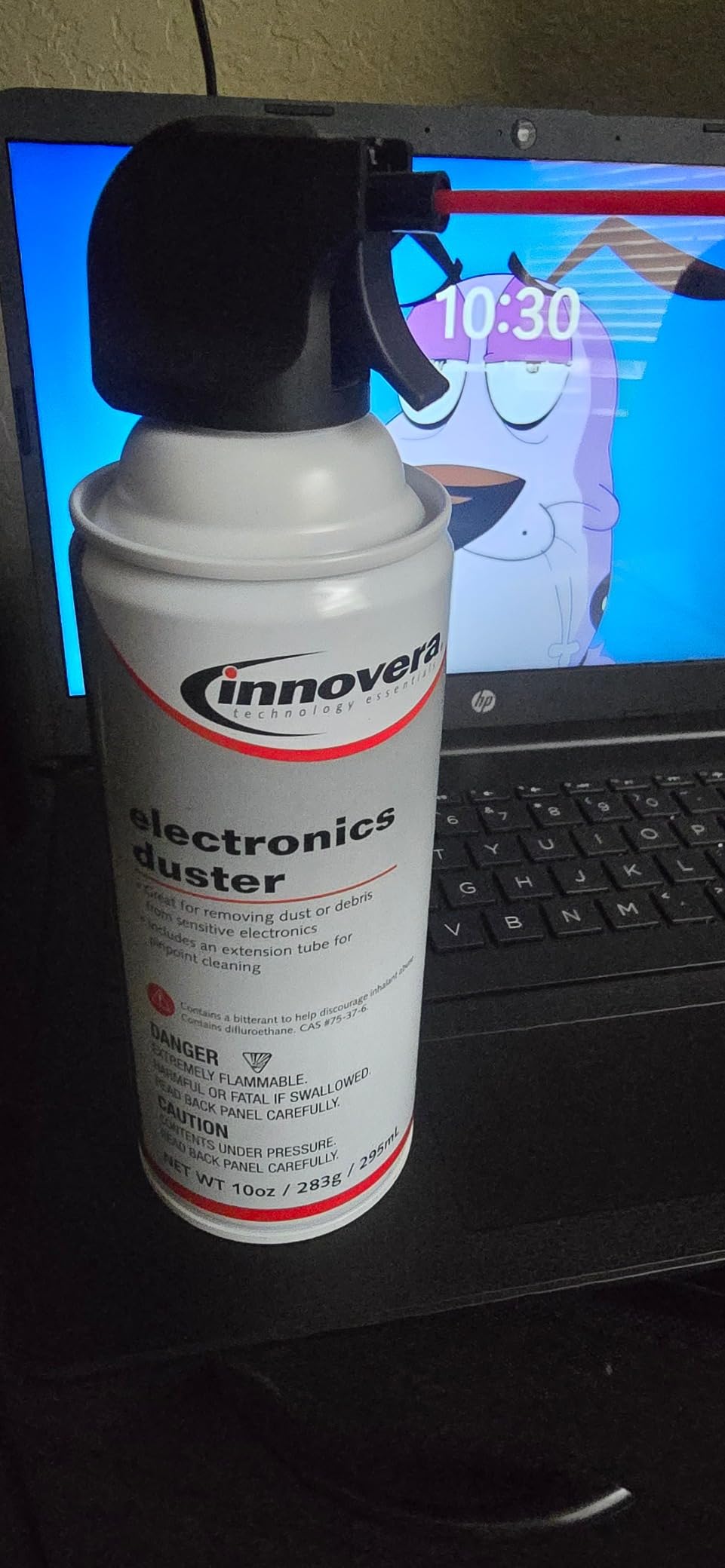Innovera IVR10012 10 oz. Compressed Air Duster Cleaner (2/Pack) customer photo 2