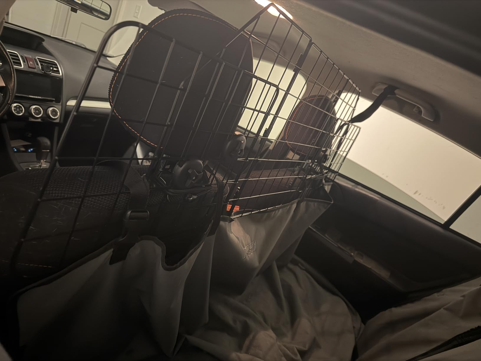 Gtongoko Dog Car Barriers for SUVs, Vehicles, Cars, Trucks, Upgraded Adjustable Heavy-Duty Wire Mesh Pet SUV Barriers Universal-Fit, Car Accessories Safety Travel, 2pcs 51.2In Elastic Ropes Included customer photo 2