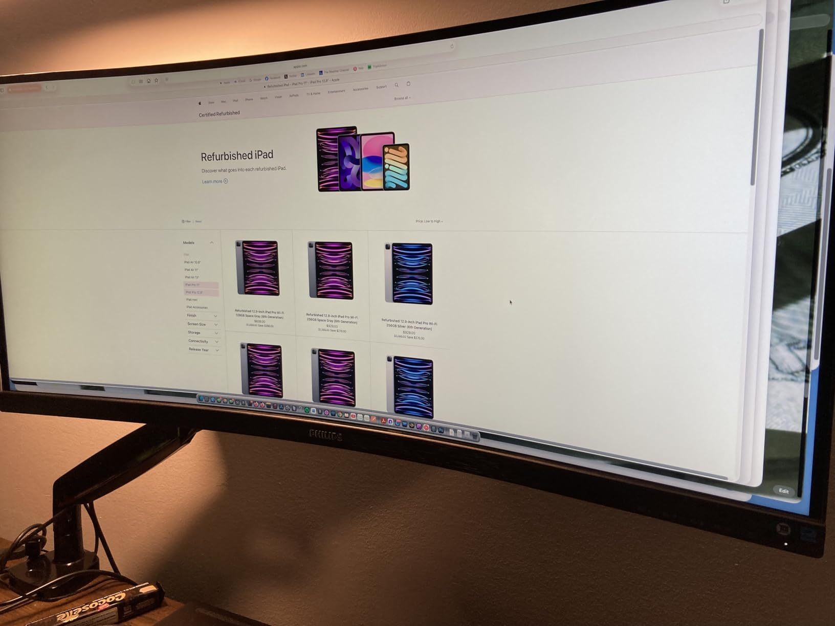 Philips 346E2CUAE 34'' Curved Frameless UltraWide QHD 3440x1440, 100Hz 1ms MPRT, sRGB 121%, USB-C Charging, MultiView PIP/PBP, Height Adjustable, 4Yr Advance Replacement customer photo 1