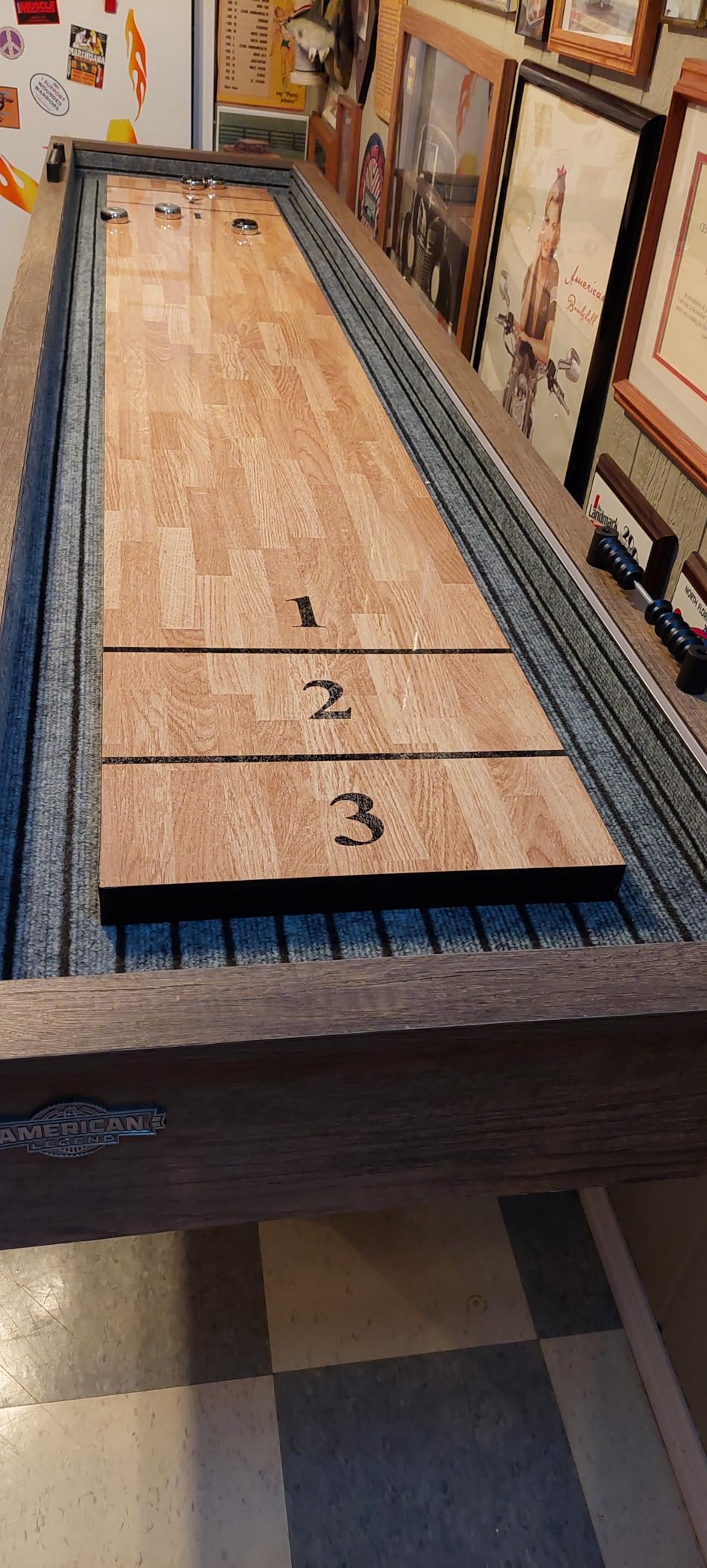 American Legend 9 Foot Kirkwood Shuffleboard Table customer photo 2