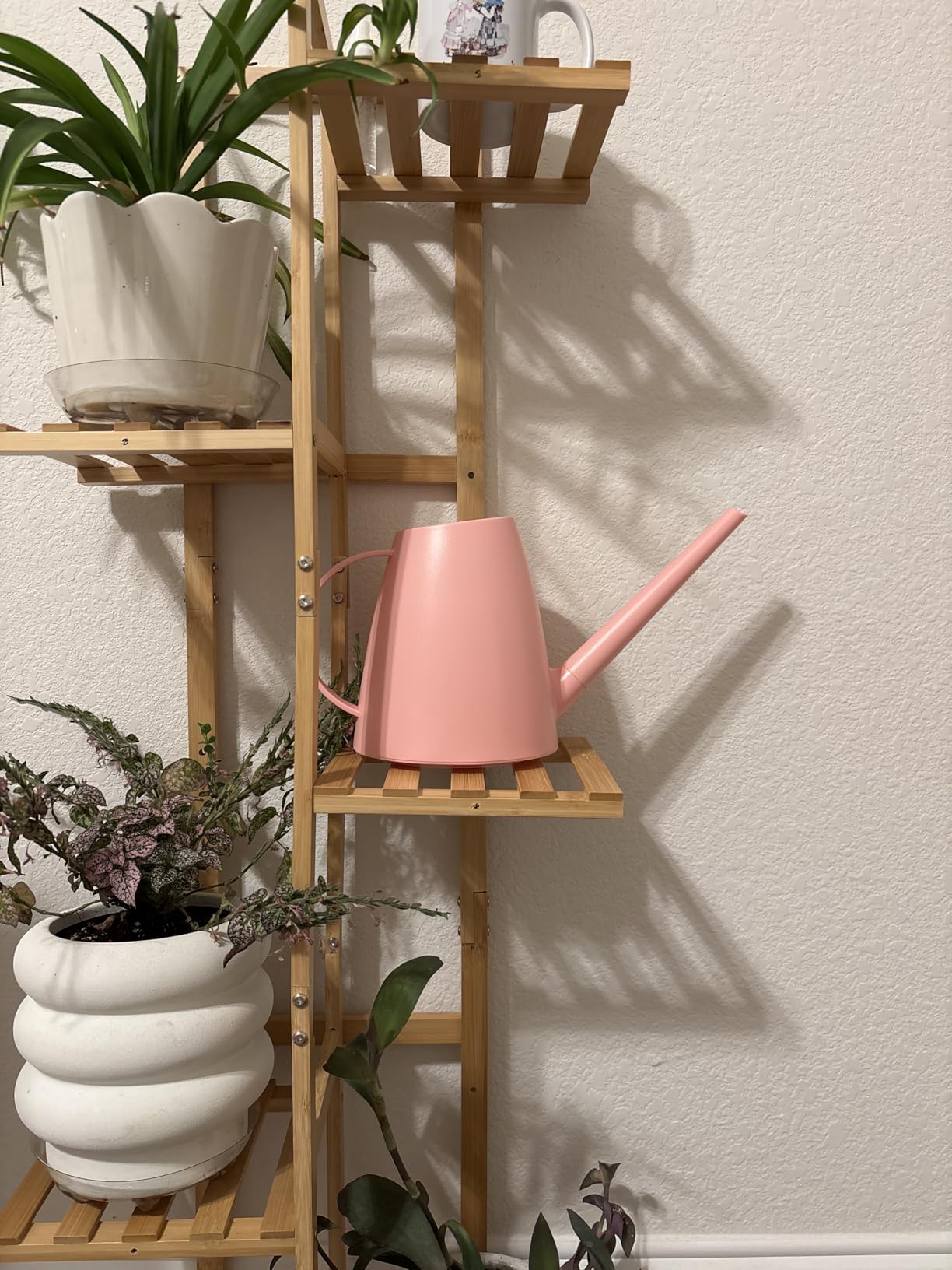 Watering Can for Indoor and Outdoor Plants - Long Spout Water Can for Garden, Flower, House Plants - 1.8L/1/2 Gallon (Green) customer photo 2