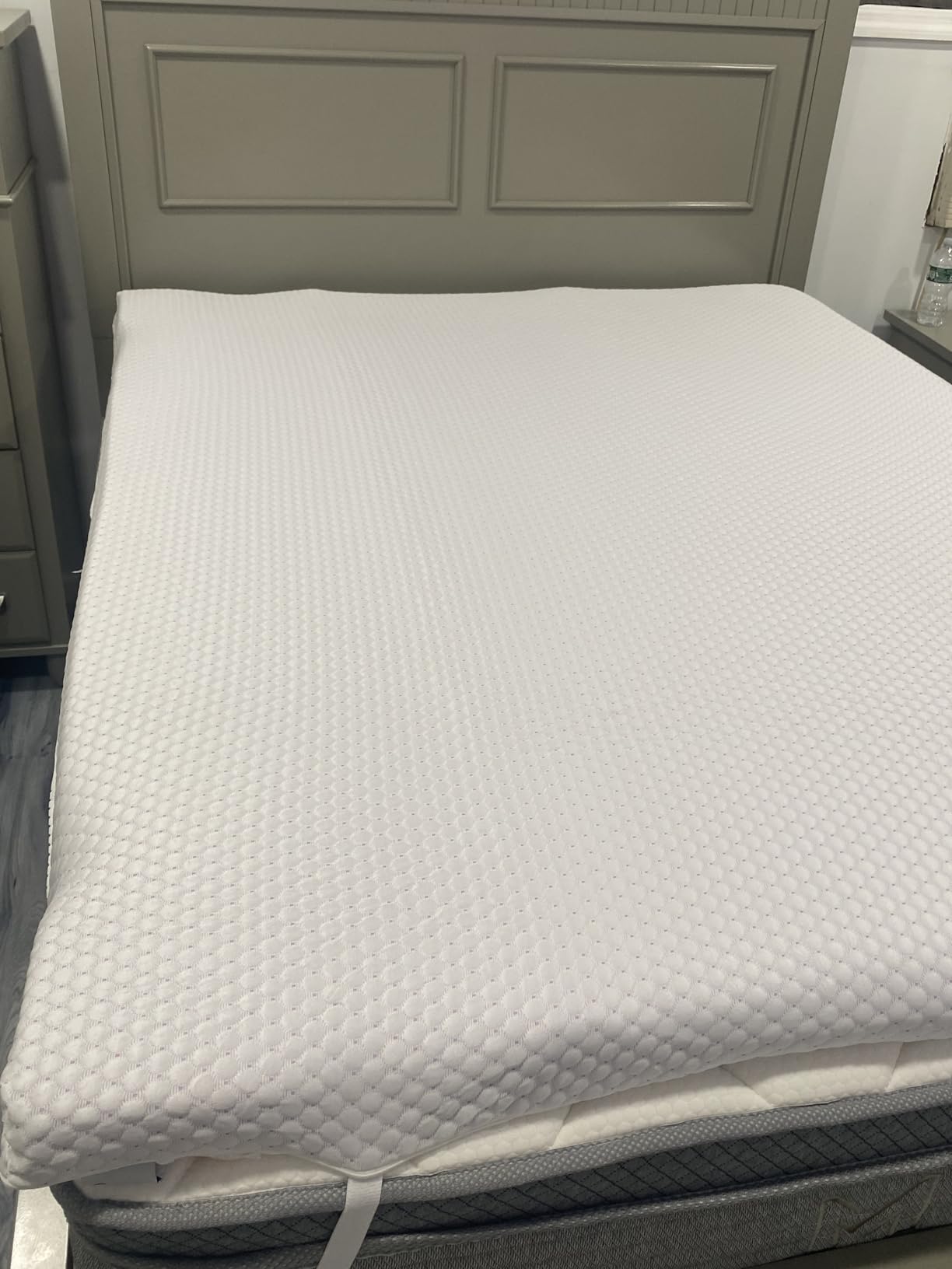 PERLECARE 3 Inch Gel Memory Foam Mattress Topper for Pressure Relief, Premium Soft Cooling Sleep, Non-Slip Design with Removable & Washable Cover, CertiPUR-US Certified - Queen customer photo 1