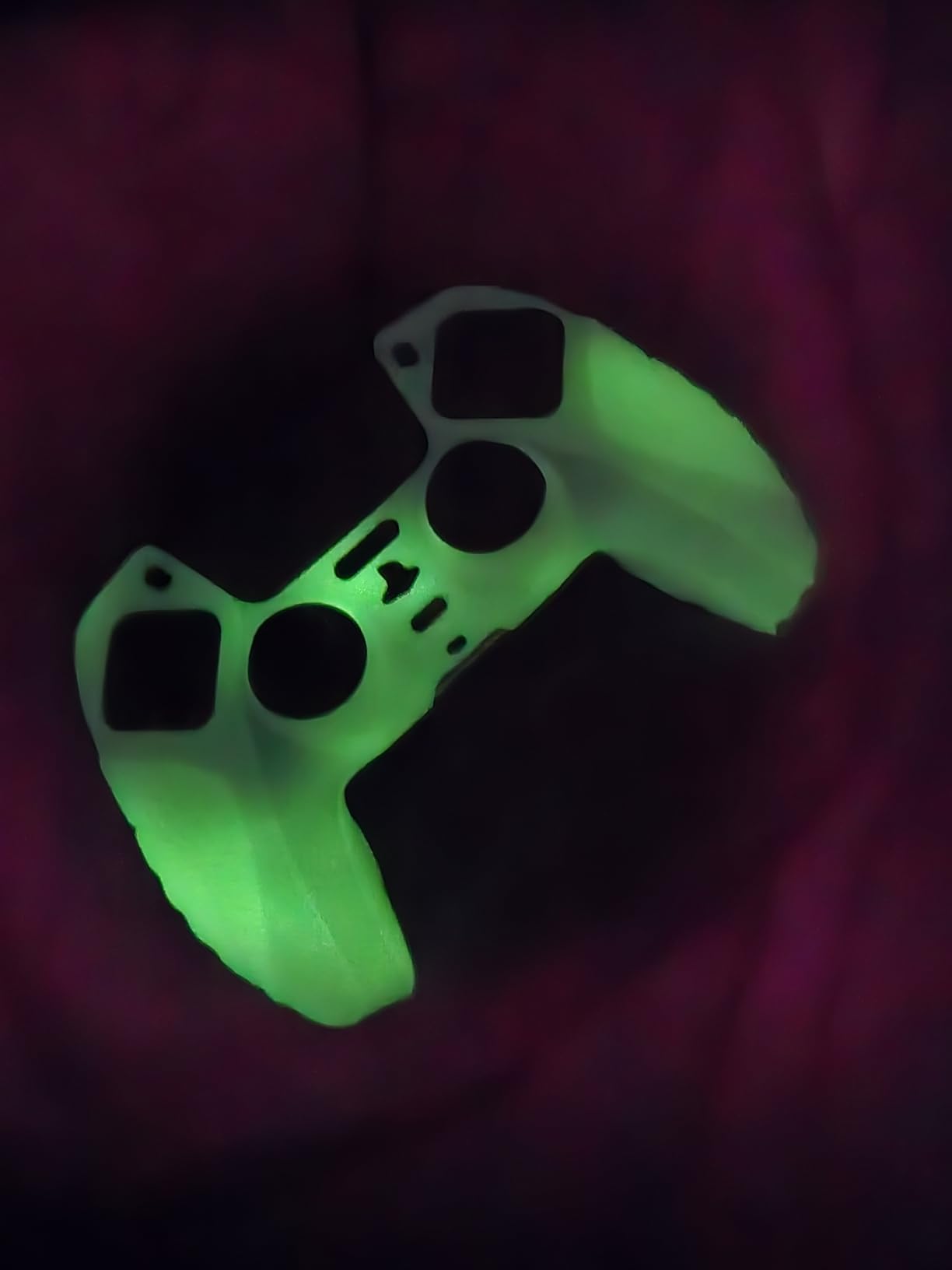 eXtremeRate PlayVital Guardian Edition White Ergonomic Soft Anti-Slip Controller Silicone Case Cover for ps5, Rubber Protector Skins with White Joystick Caps for ps5 Controller customer photo 1