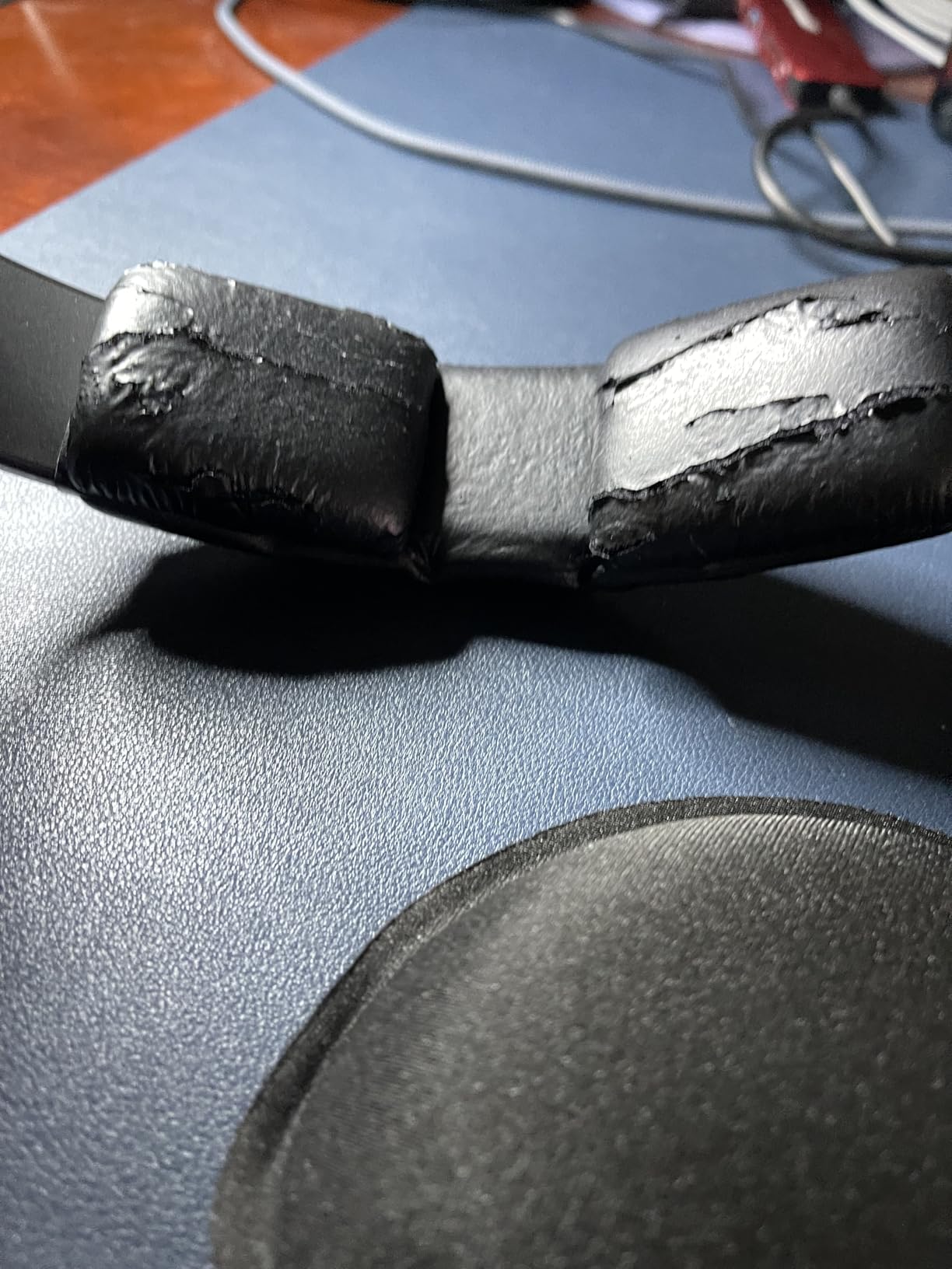 GEVO Replacement Headphone Headband Cover for AKGs, Senheiser, Sony,ATH,Audio-Technica,Shure,Panasonice Headsets,Headband Cushion Easy Installation No Tool Needed(Black) customer photo 1