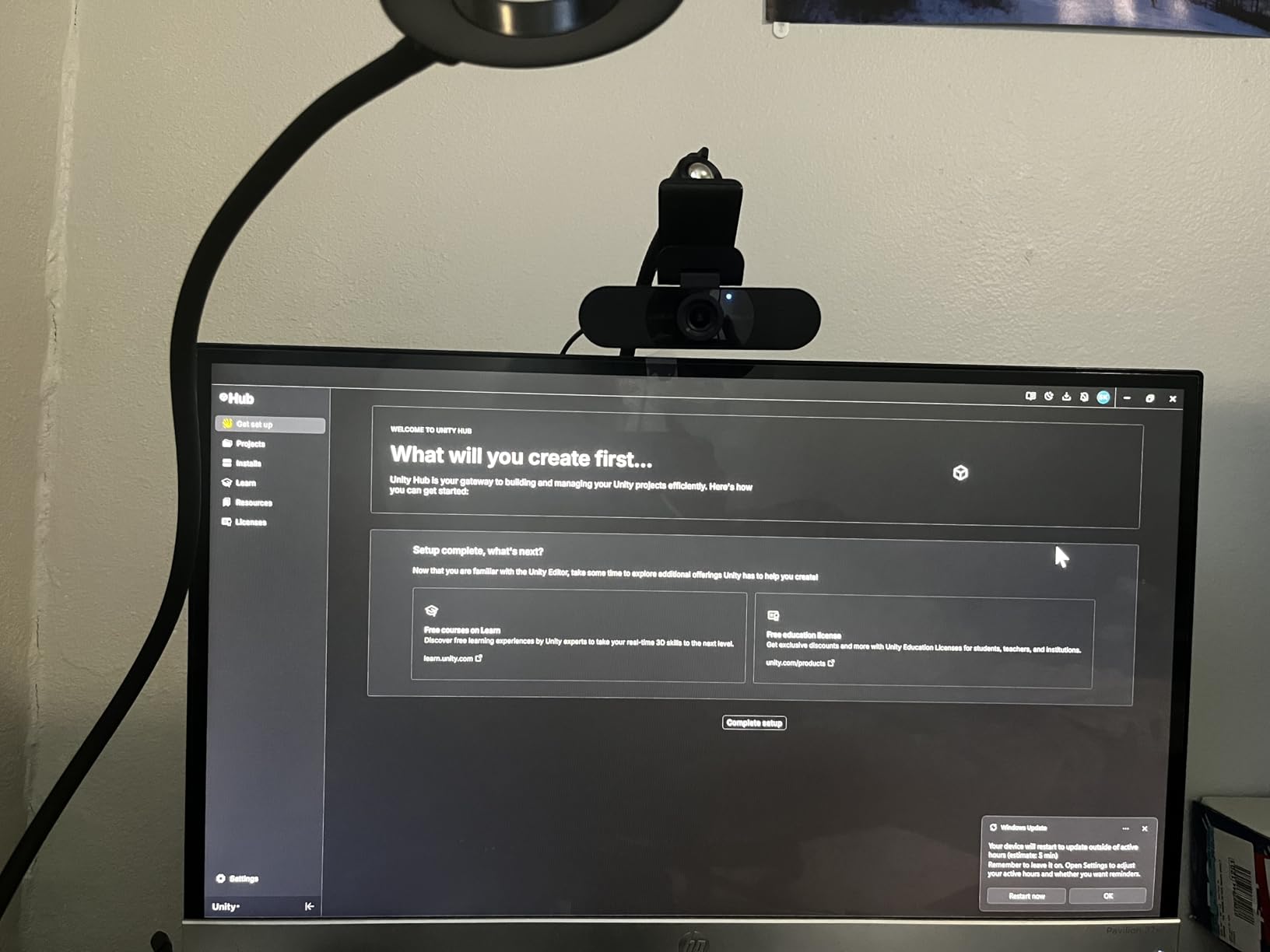 InnoGear Webcam Stand with Phone Mount, Desk Camera Arm Stands Gooseneck for Logitech Webcam BRIO 4K C960 C920 C920S C922 C922x C925e C930 C930e C615 NexiGo N60, Right Light, Gopro with 1/4