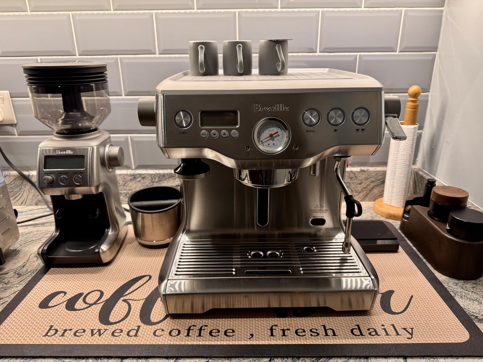 Breville Dynamic Duo Dual Boiler Espresso Machine and Smart Grinder Pro Package, Stainless Steel - BEP920BSS customer photo 1