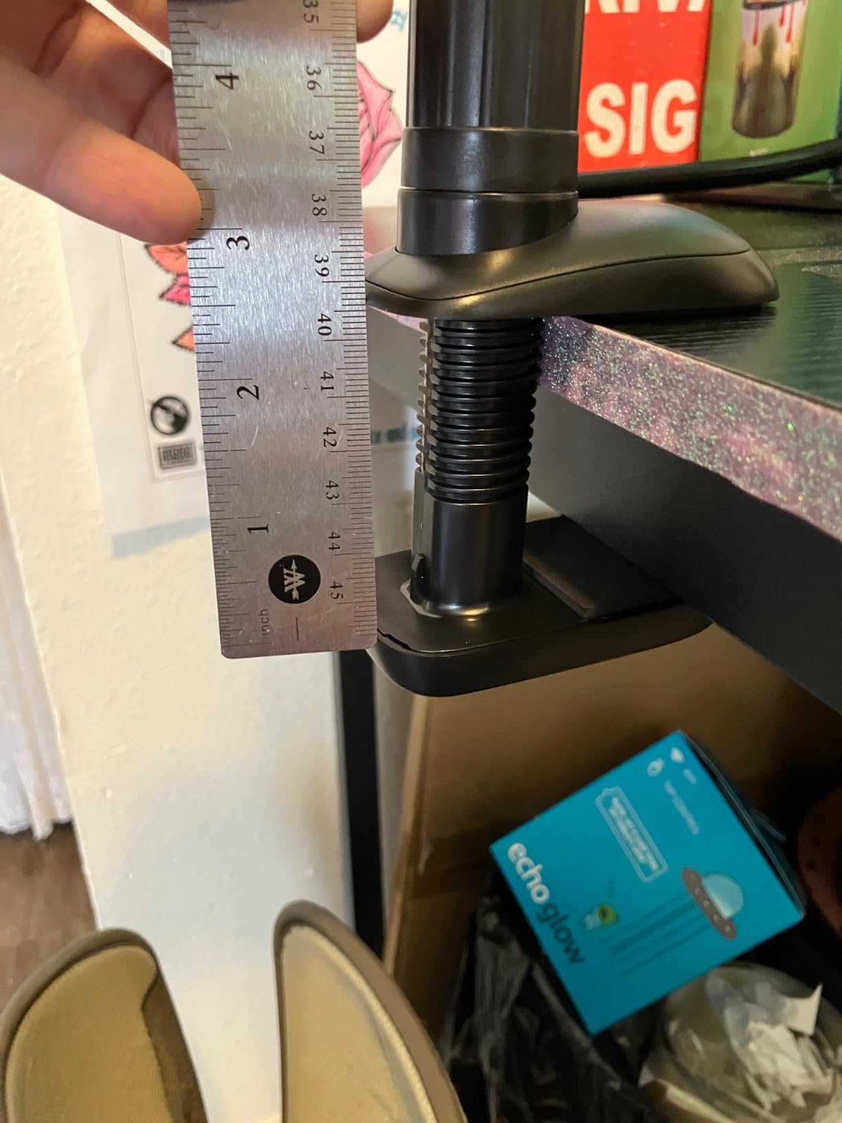 30 Inch Webcam Stand Camera Mount, Upgraded Thick Base Flexible Gooseneck Camera Stand Desk Webcam Mount Clamp for Logitech Webcams C930e C930 C920 C922x C922 Brio 4K C925e C615, Gopro Hero 8 7 6 5 4 customer photo 2