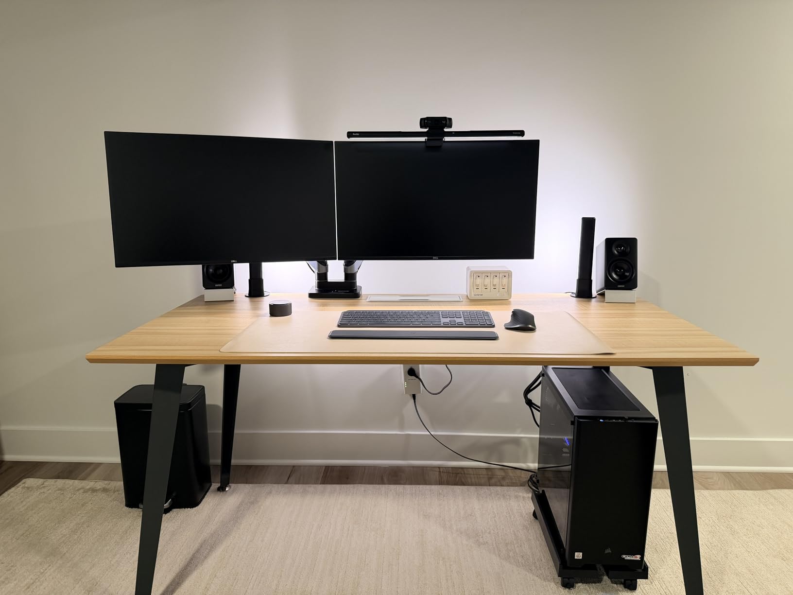 PAMO Cable Management Under Desk for Easy mounting Under-Table I Set of 2 - with 10X Cable Ties I Desk Organizer for Office/Home Office Table Thoughtful Cable Tray Holder customer photo 1