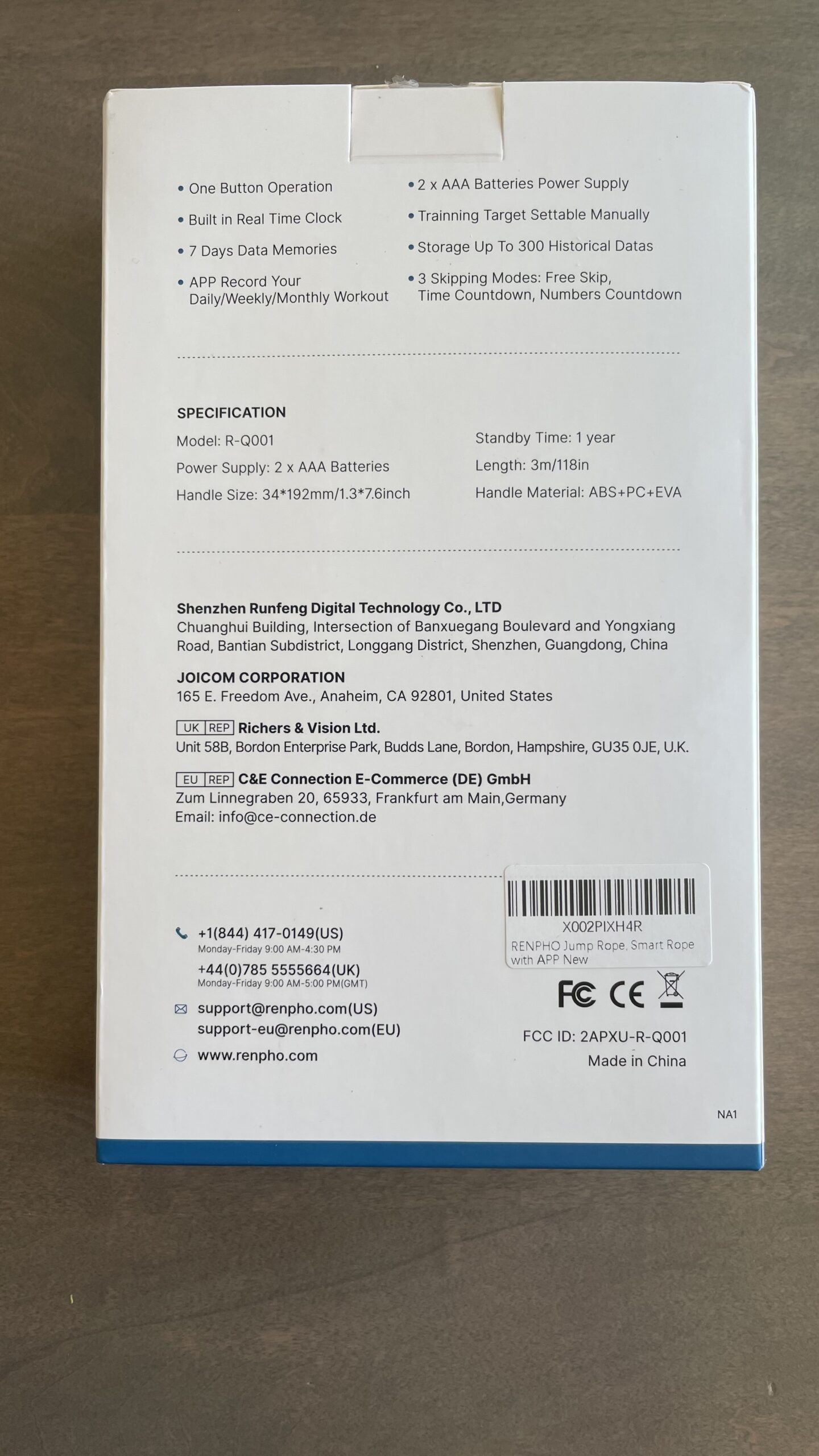 RENPHO Smart Jump Rope - APP Data Storage & Tracking & Analysis, Tangle-Free Jumping Rope for Men, Women, Skipping Rope with Counter, Adjustable workout Jump Ropes for Crossfit, Gym, MMA customer photo 2