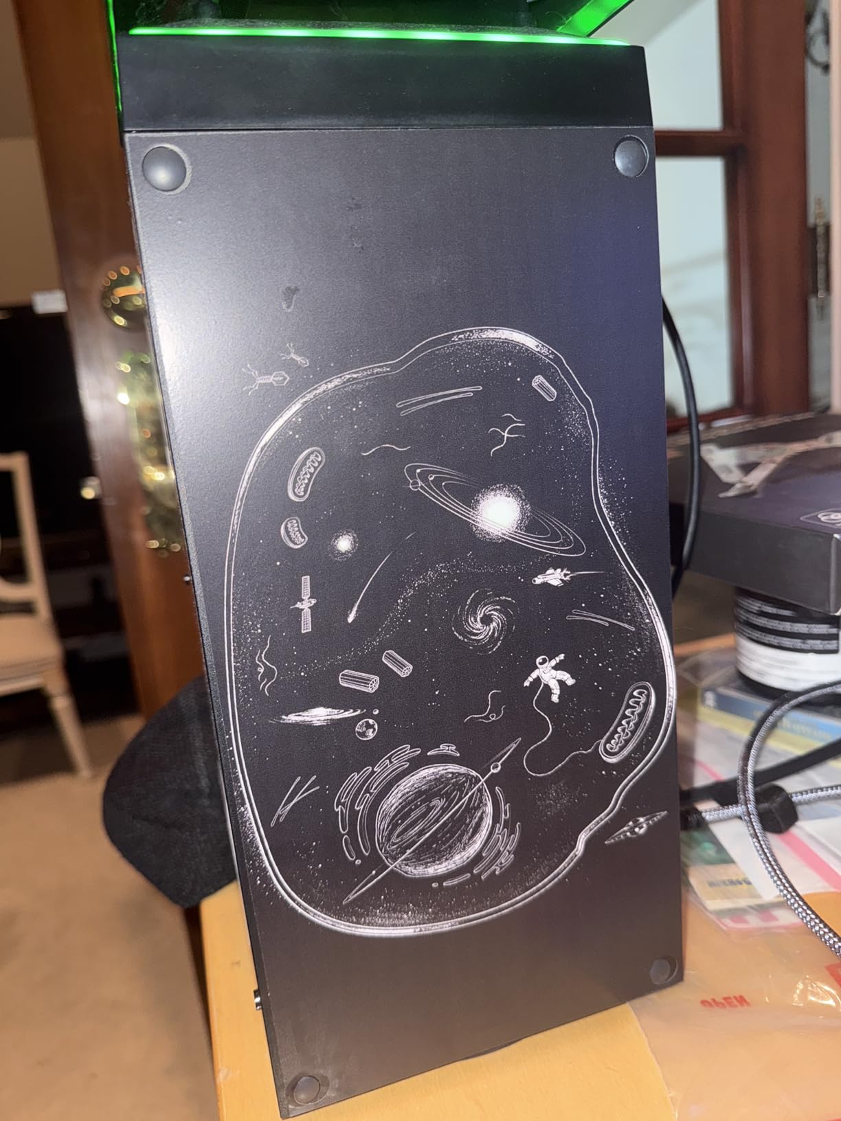 MightySkins Skin Compatible with Xbox Series X - Deep Space | Protective, Durable, and Unique Vinyl Decal wrap Cover | Easy to Apply, Remove, and Change Styles | Made in The USA (MIXBSERX-Deep Space) customer photo 1