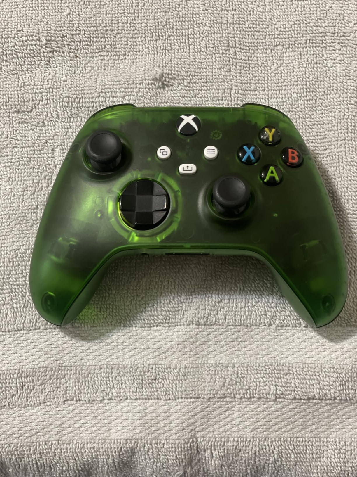 eXtremeRate Full Set Shell Buttons for Xbox Series X & S Controller, Clear Replacement Accessories Side Rails Grips Front Back Plate Cover for Xbox Core Wireless Controller [Controller Excluded] customer photo 2