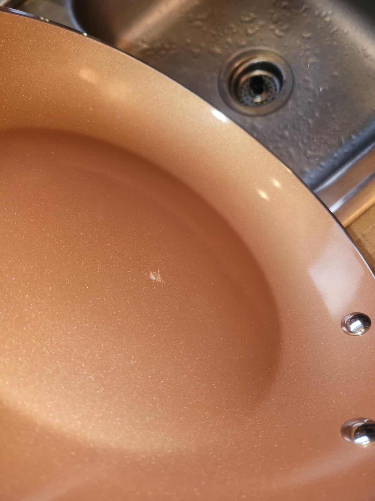 Gotham Steel 12 Pc Ceramic Cookware Set Nonstick, Ceramic Pots and Pans Set Non Stick with Steamer for Cooking, Non Toxic PFOA PFOS Free, Ergonomic Stay Cool Handles, Oven & Dishwasher Safe, Copper customer photo 2