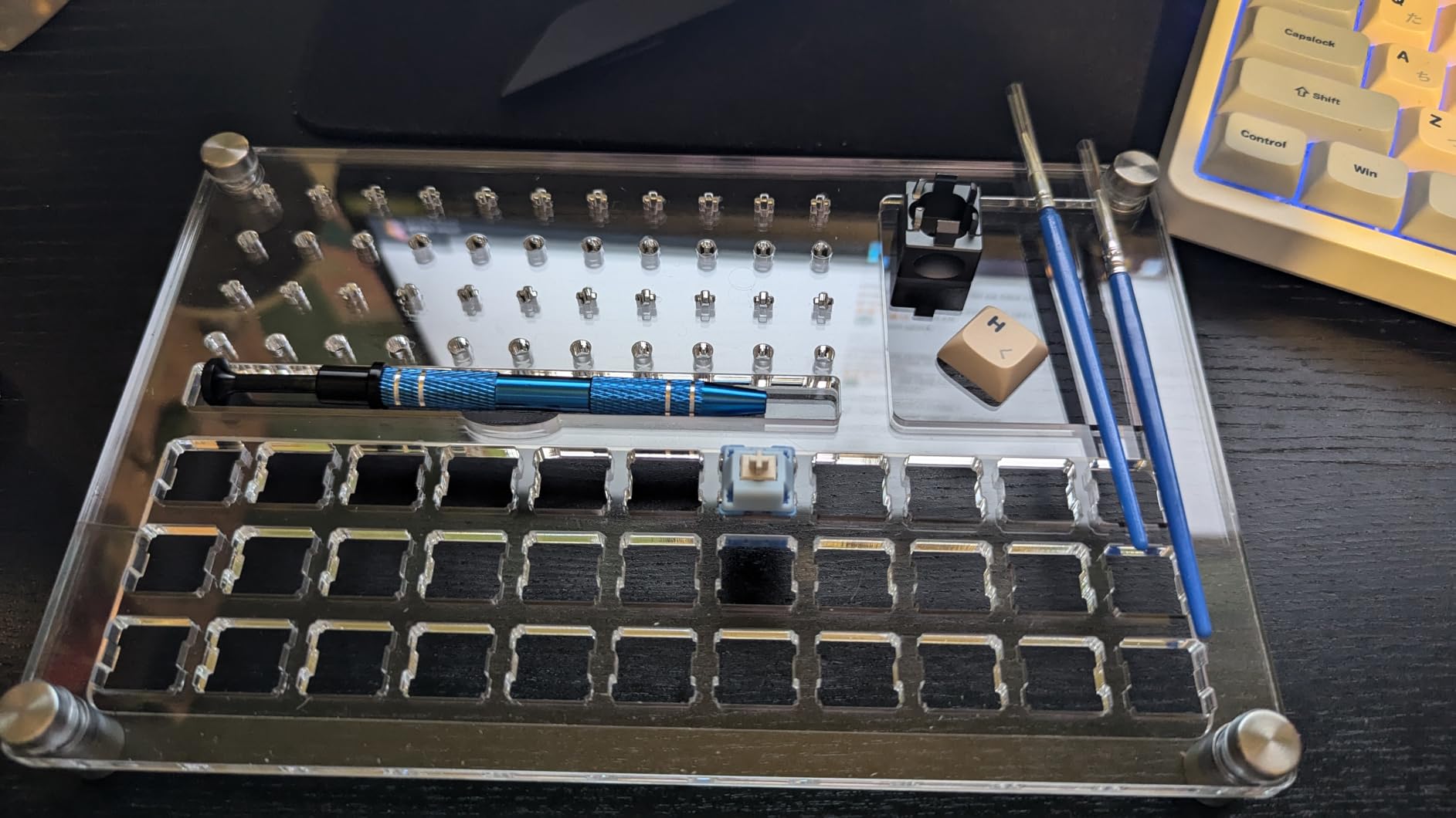 Gliging 33 Switch Tester Switch Opener Acrylic Lube Station DIY Double-Deck Removal Platform Keycaps Puller for Custom Gateron Cherry Mechanical Keyboard customer photo 2