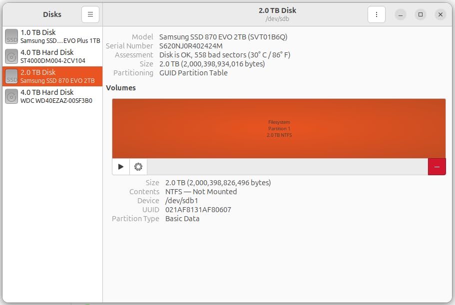 SAMSUNG 870 EVO 4TB 2.5 Inch SATA III Internal SSD - MZ-77E4T0B/AM customer photo 1