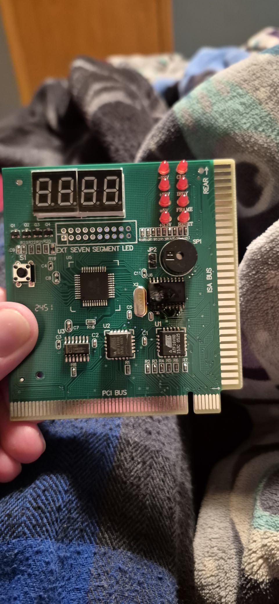 PC Diagnostic 4-Digit Card, Module Board Test & Measuring Module PC Computer Mother Board Debug Post Card Analyzer PCI Motherboard Tester Diagnostics Display for Desktop PC customer photo 1