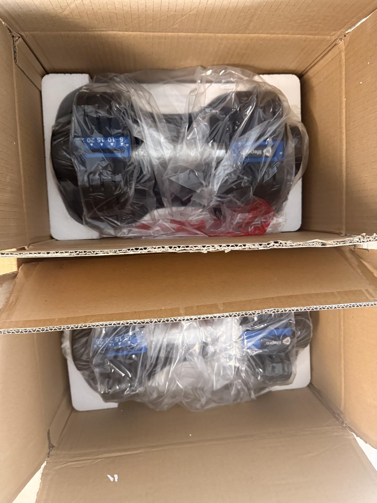 Lifepro Adjustable Dumbbells Set - 15lb, 25lb Pair or 43lb, 55lb & 90lb Single - Quick Adjustment, Anti Slip Handle - Space Saving & Strength Training Weights for Home Gym Exercise & Fitness customer photo 1