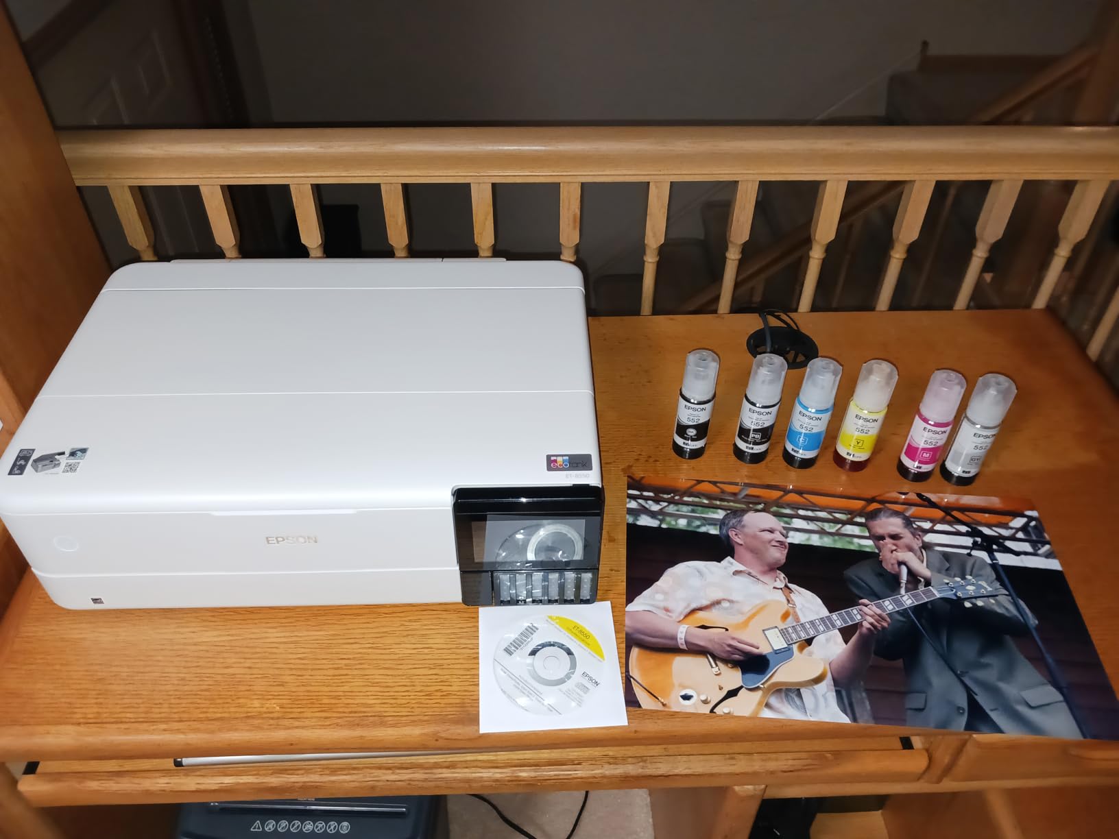 Epson EcoTank Photo ET-8550 Wireless Wide-format Color All-in-One Supertank Printer with Scanner Copier, Ethernet and 4.3-inch Colorfull Touchscreen customer photo 2