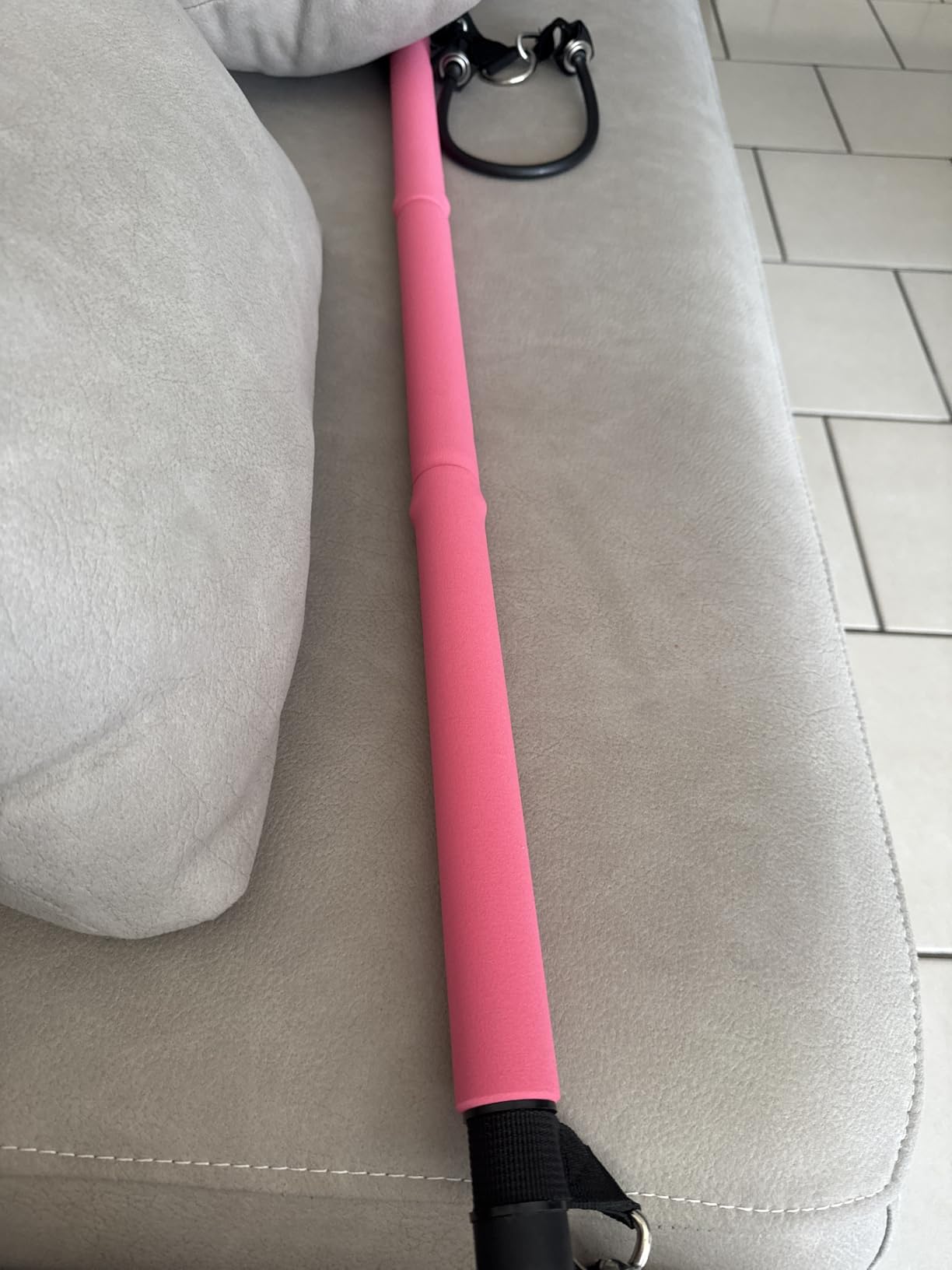 Pilates Bar Kit with Resistance Bands, Pilates Bar with Stackable Bands Workout Equipment for Legs, Hip, Waist and Arm, Exercise Fitness Equipment for Women & Men Home Gym Yoga Pilates customer photo 1