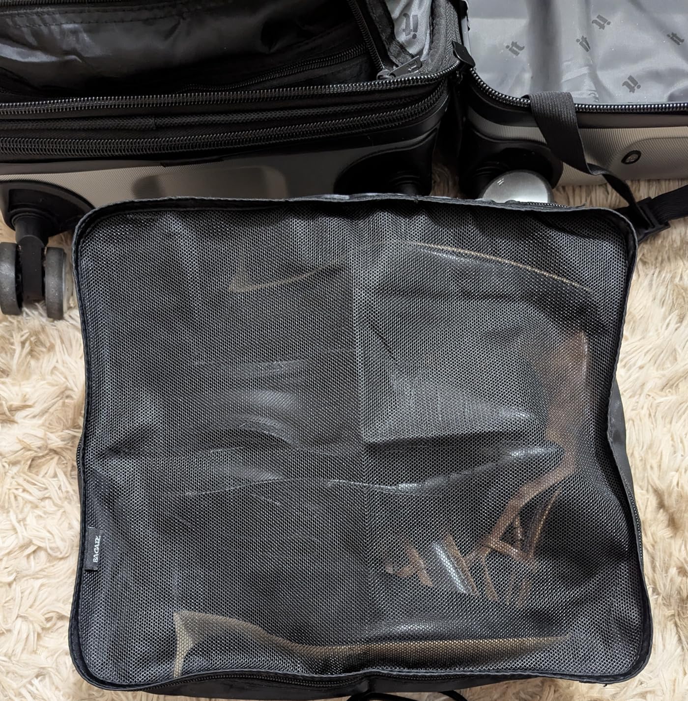 BAGAIL 8 Set Packing Cubes Luggage Packing Organizers for Travel Accessories-Cream customer photo 2