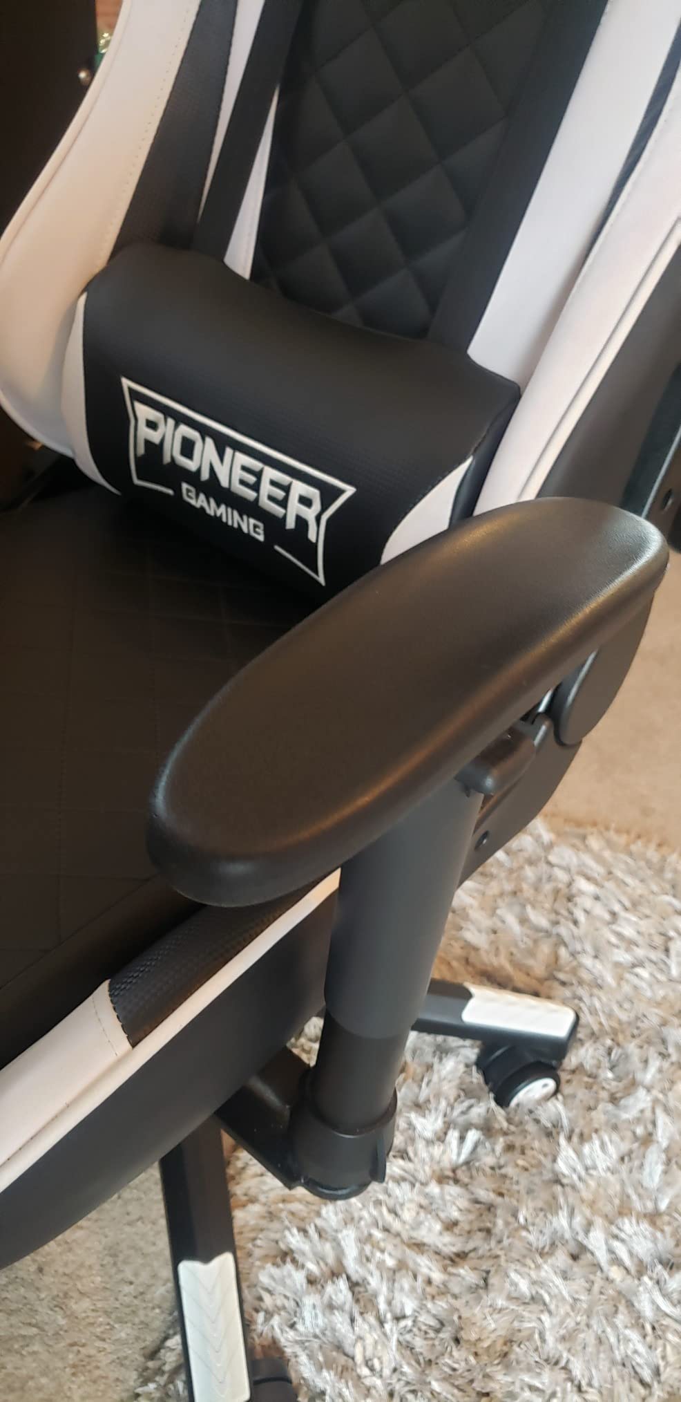 MYFUNSHOP Gaming Chair Replacement Armrest Arm Pads Universal Soft PU Office Chair Replacement Parts(1 Pair) Black customer photo 2