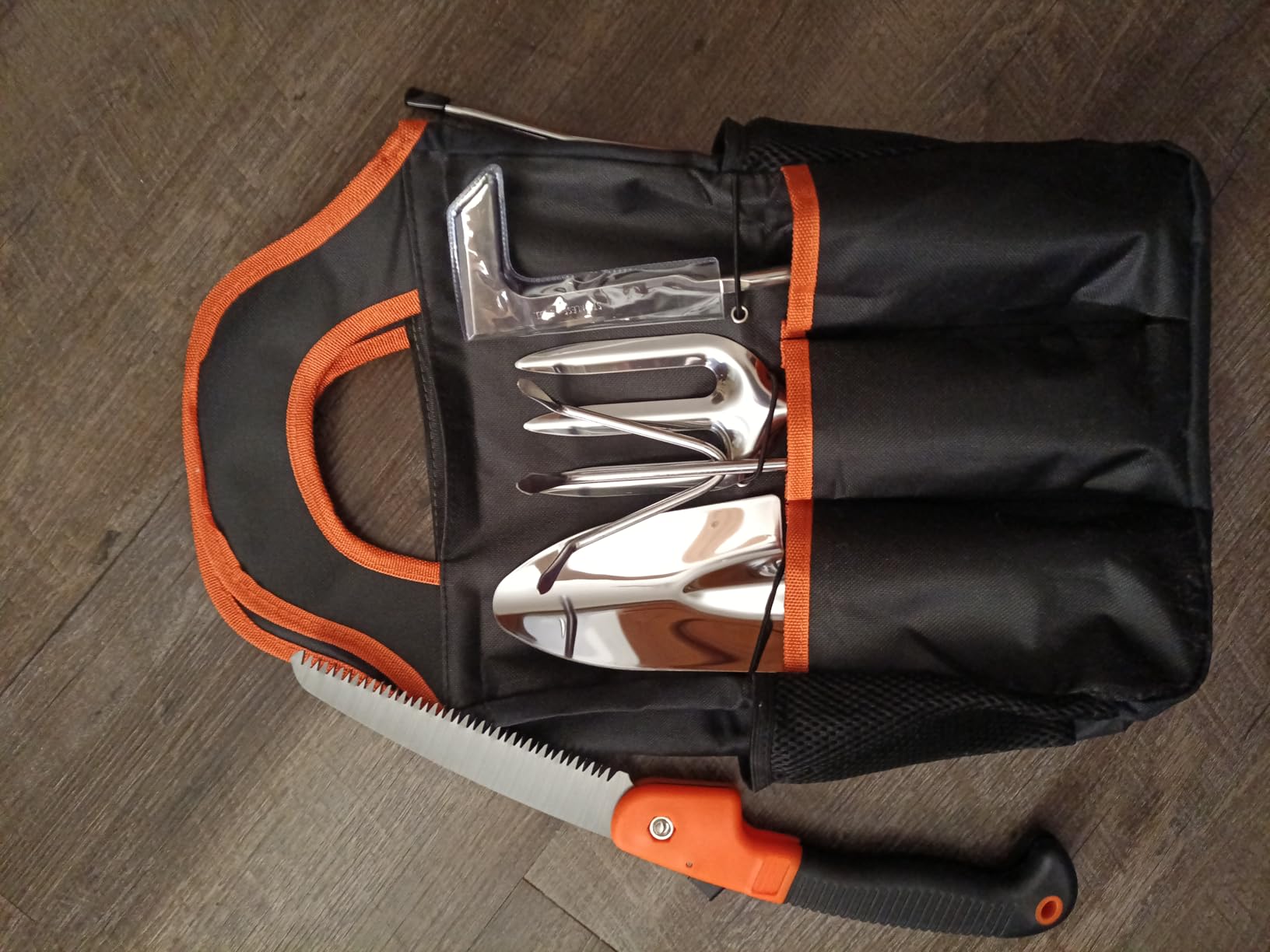 Garden Tool Set,10 PCS Stainless Steel Heavy Duty Gardening Tool Set with Soft Rubberized Non-Slip Ergonomic Handle Storage Tote Bag,Gardening Tool Set Gifts for Women and Men customer photo 2