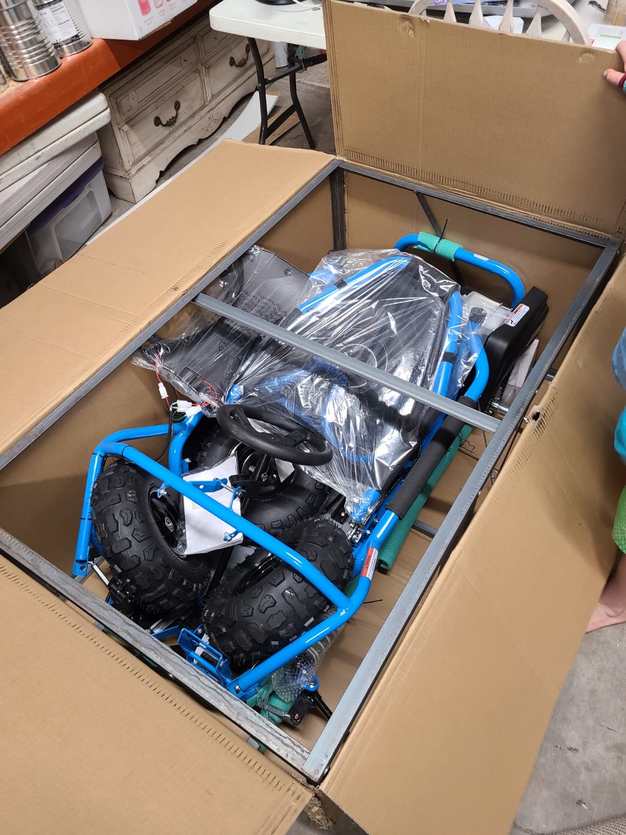 MotoTec Mud Monster Kids Electric 48v 1000w Go Kart Full Suspension customer photo 1