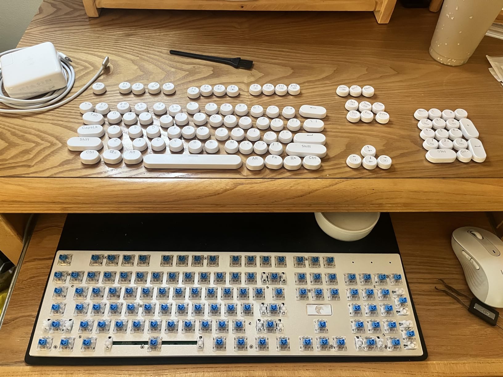 Keycap Puller Switch Puller Stainless Steel Keycap Removal Tool with 2 Pcs Keyboard Cleaning Brush for Mechanical Keyboard customer photo 1